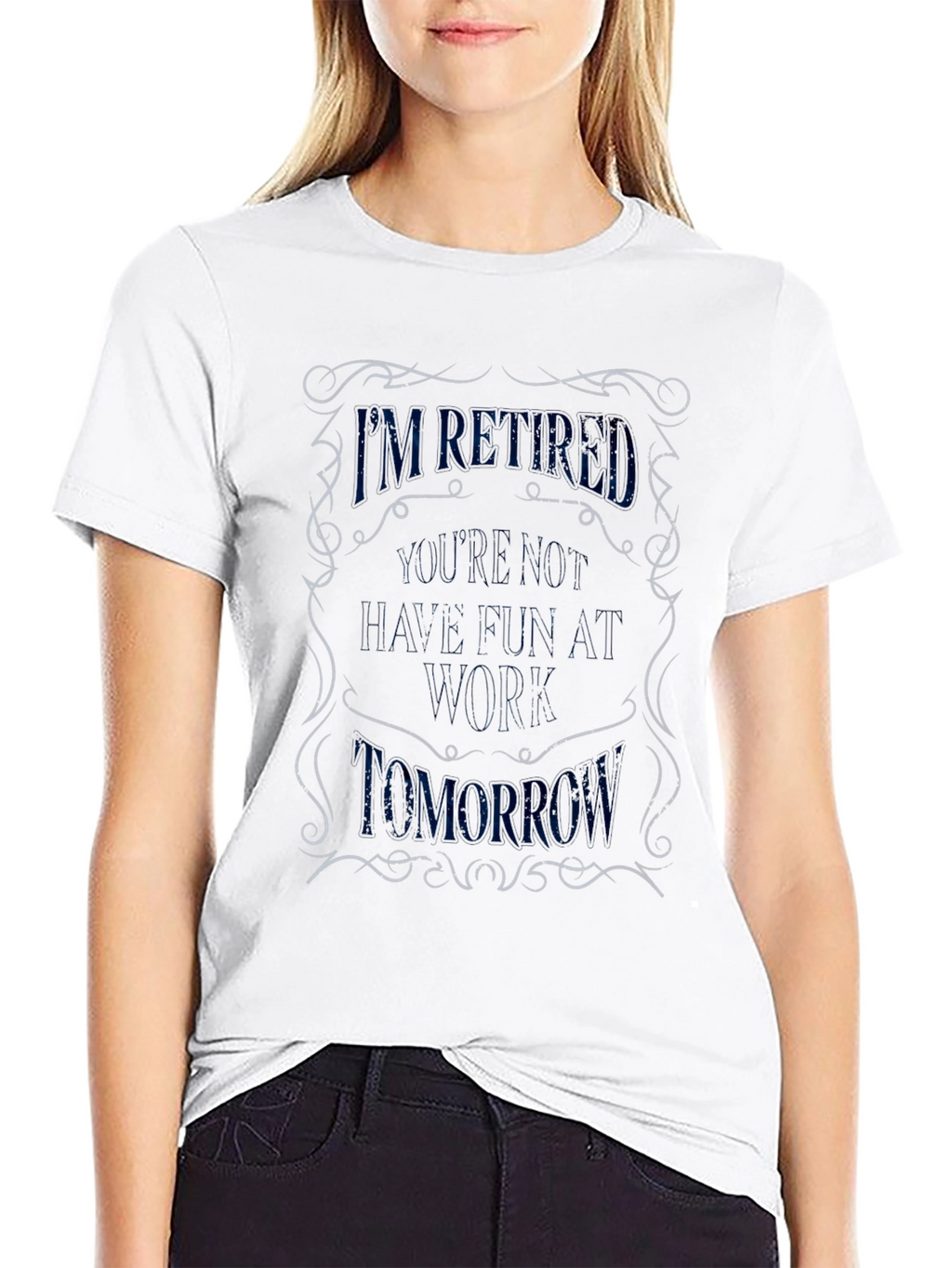 Retired Funny Graphic T-Shirt - Black
