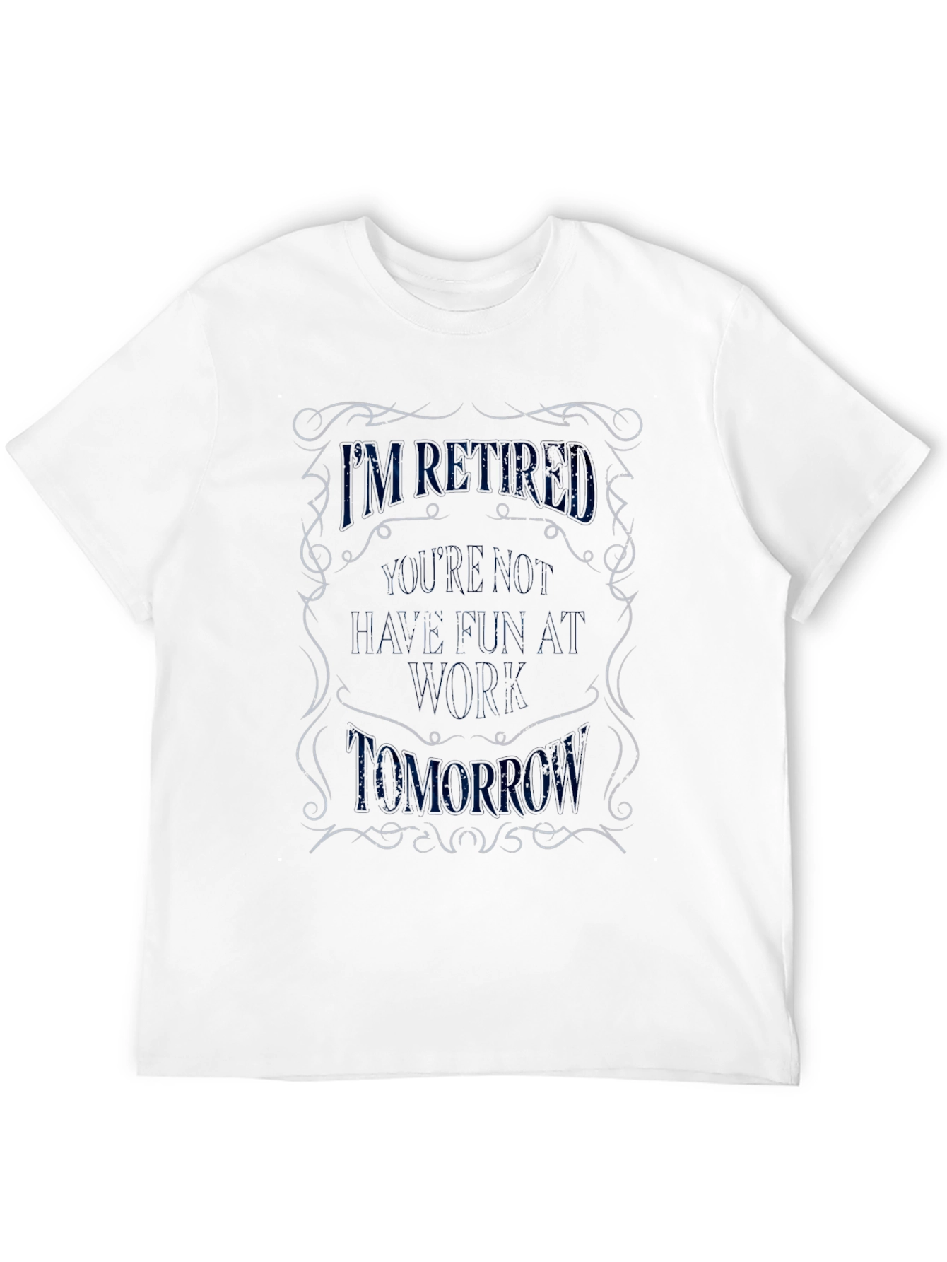 Retired Funny Graphic T-Shirt - Black