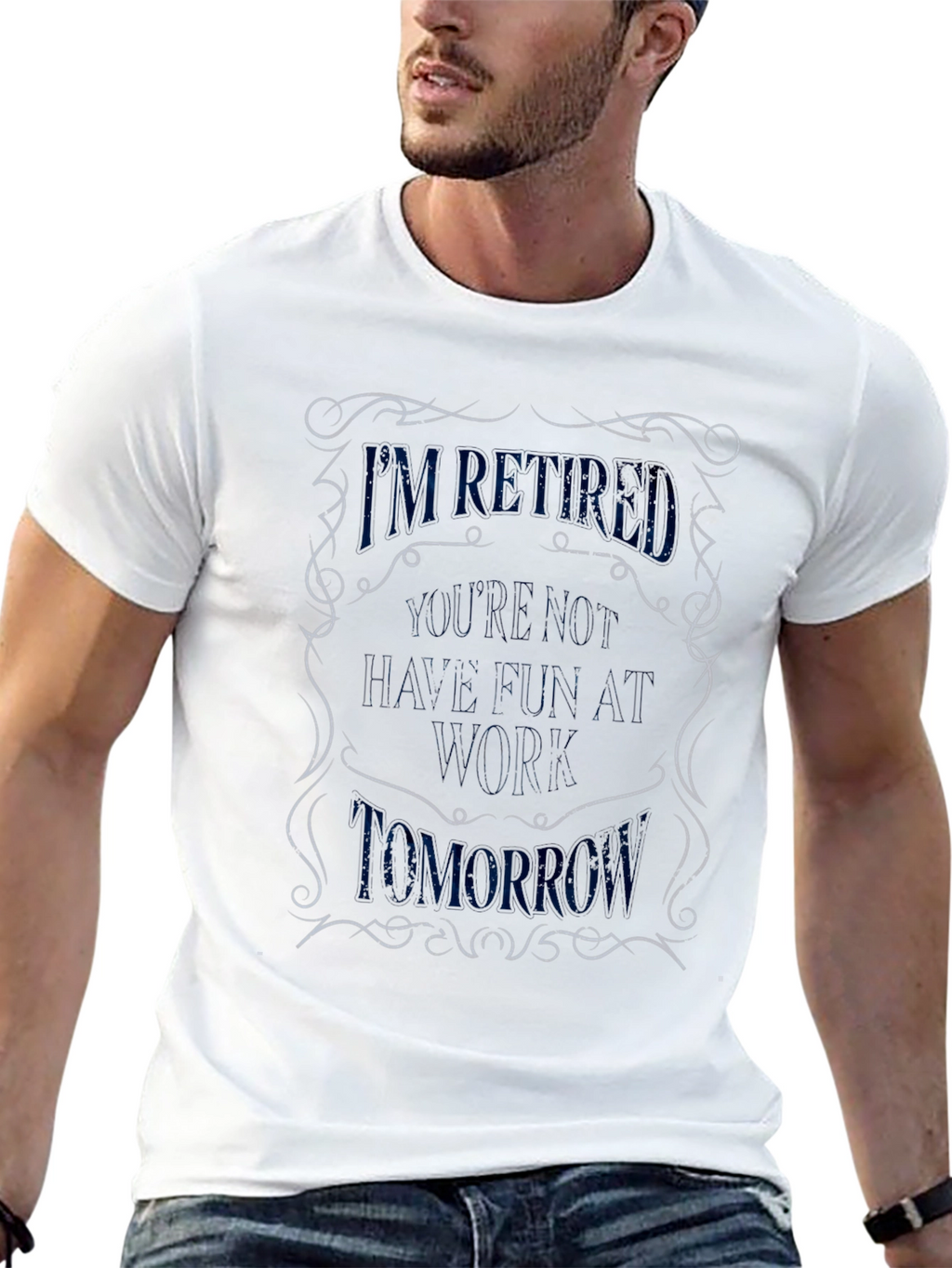 Retired Funny Graphic T-Shirt - Black