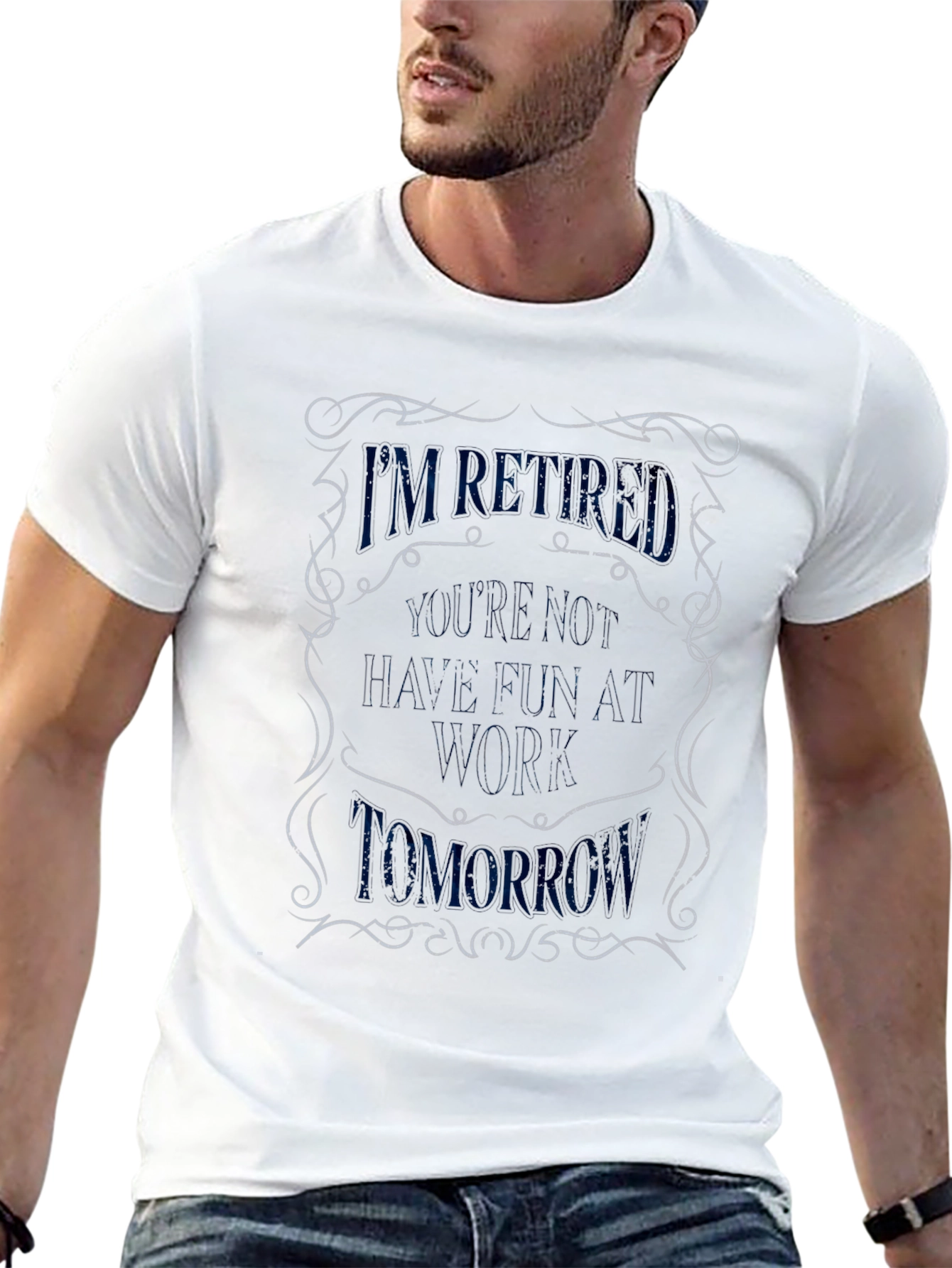 Retired Funny Graphic T-Shirt - Black
