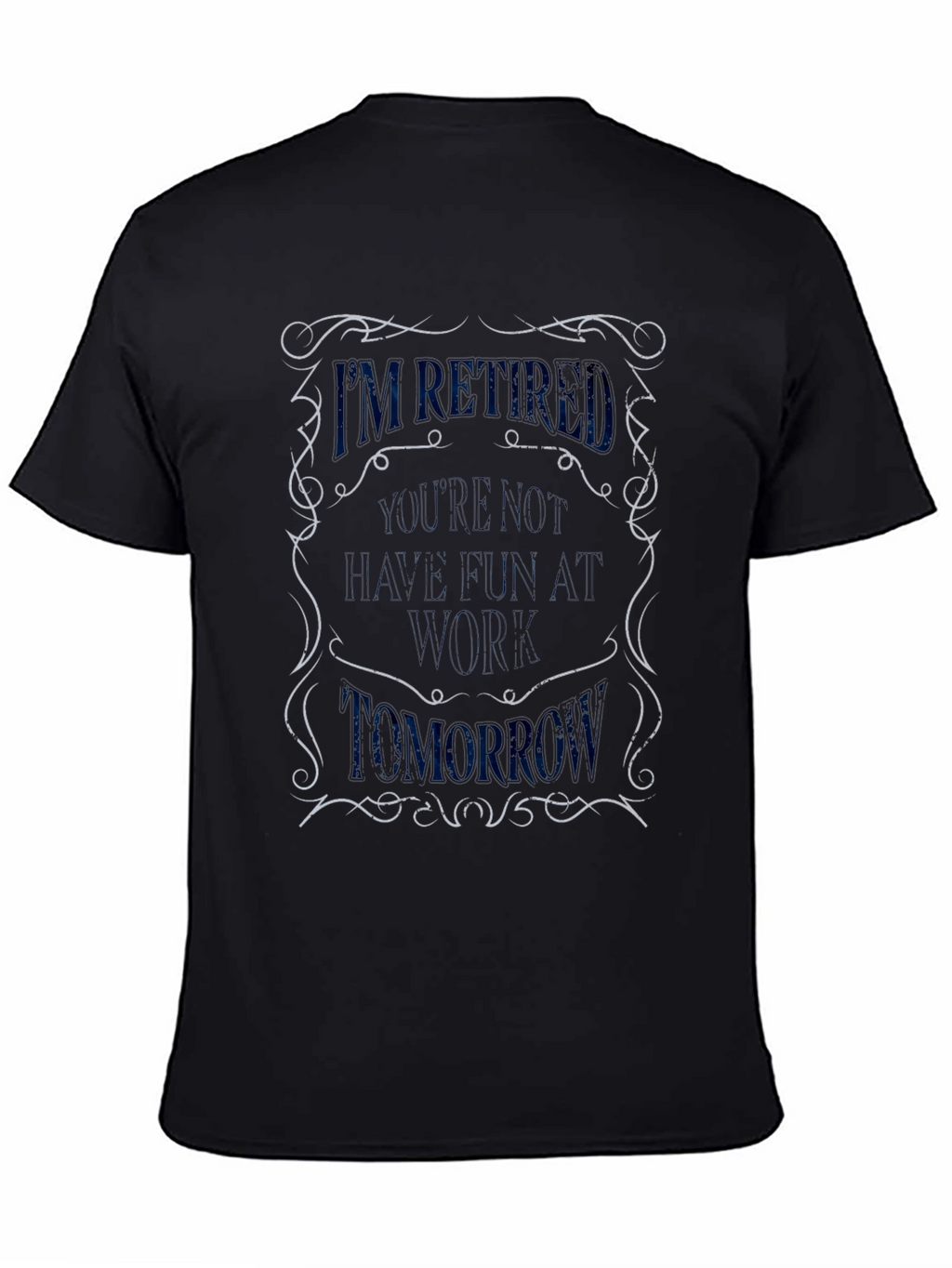 Retired Funny Graphic T-Shirt - Black