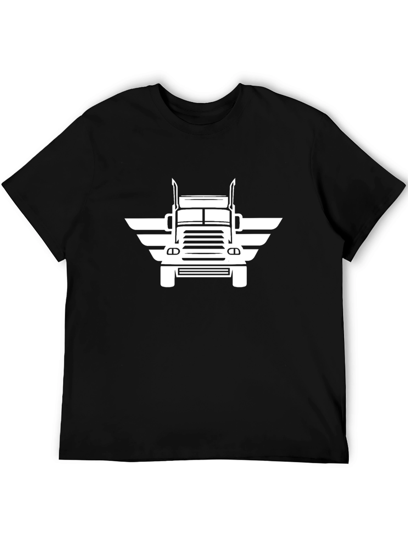 Trucker Wings Graphic Tee - Black