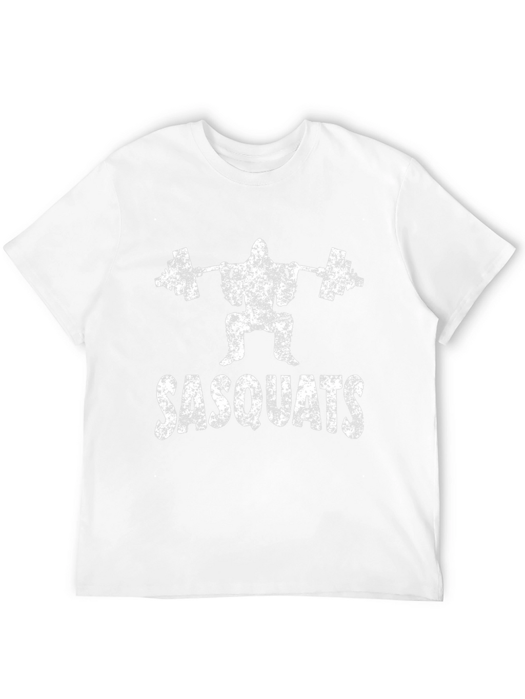 Sasquats Black T-Shirt: Weightlifting Bigfoot Design