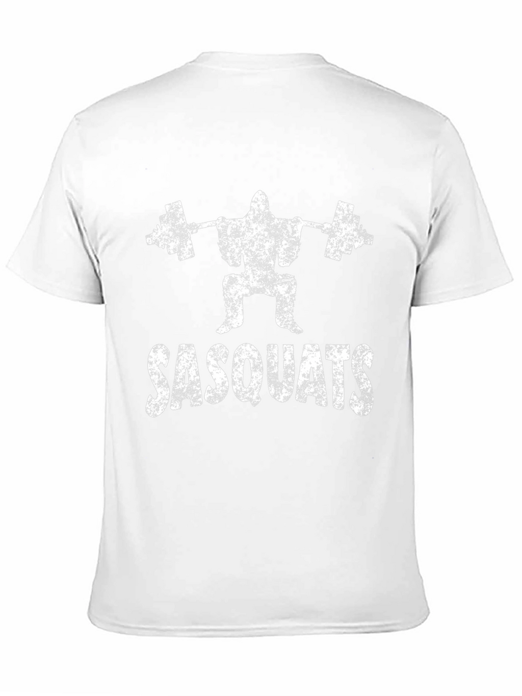 Sasquats Black T-Shirt: Weightlifting Bigfoot Design
