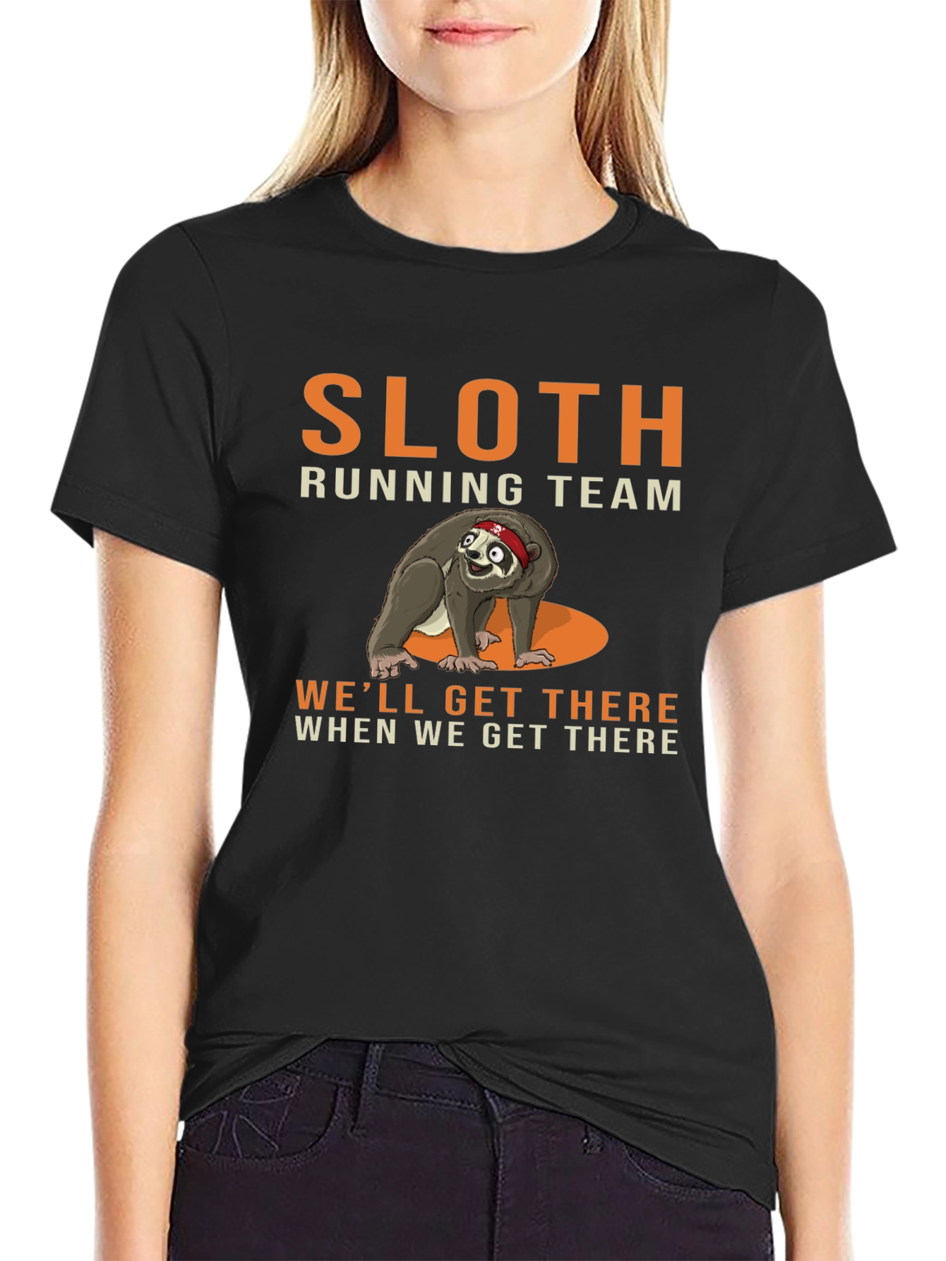 Sloth Running Team Graphic Tee