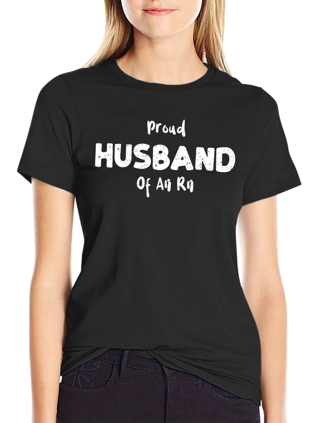 Proud Husband T-Shirt - Black Cotton Tee