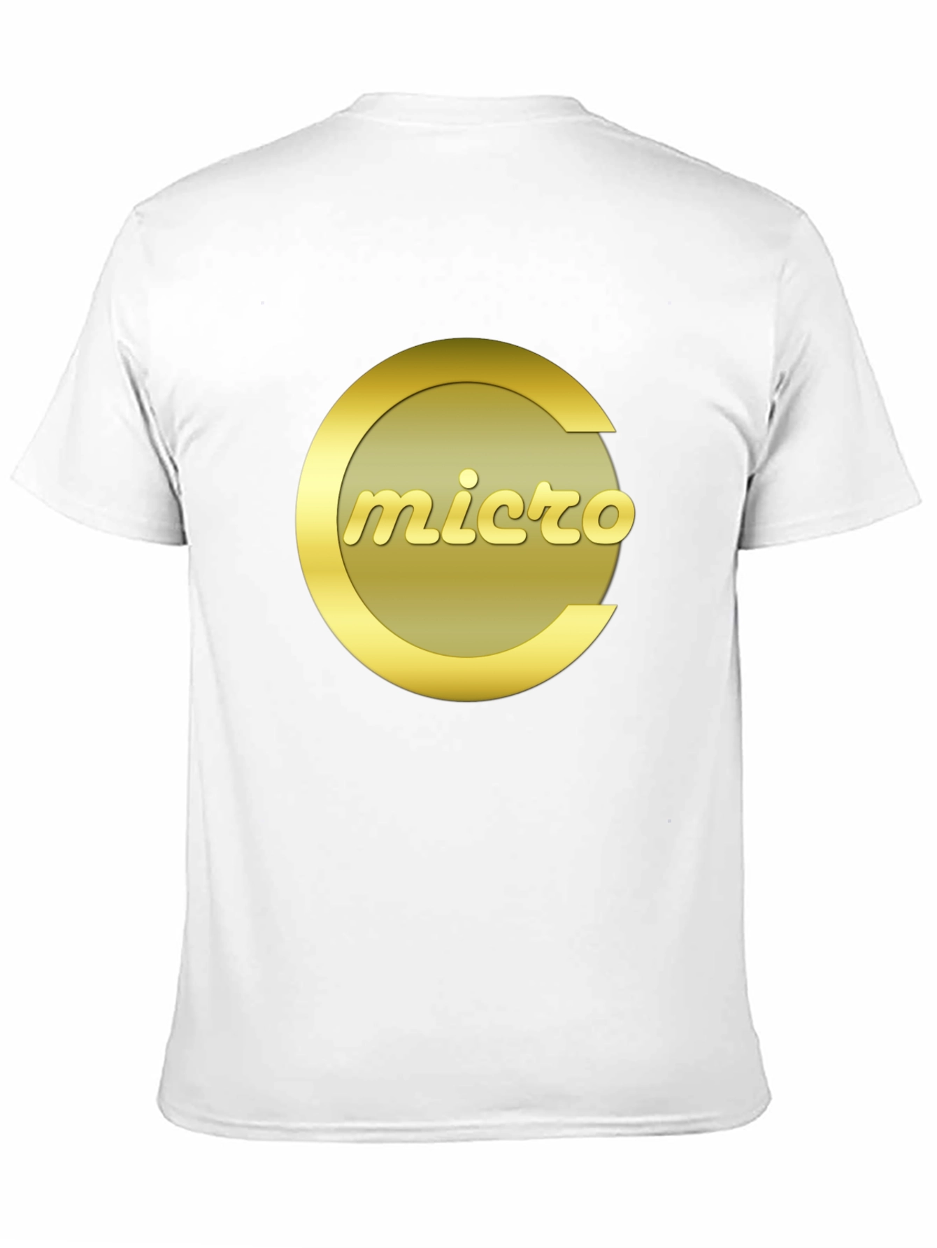 Micro T-Shirt - Black Crew Neck Graphic Tee
