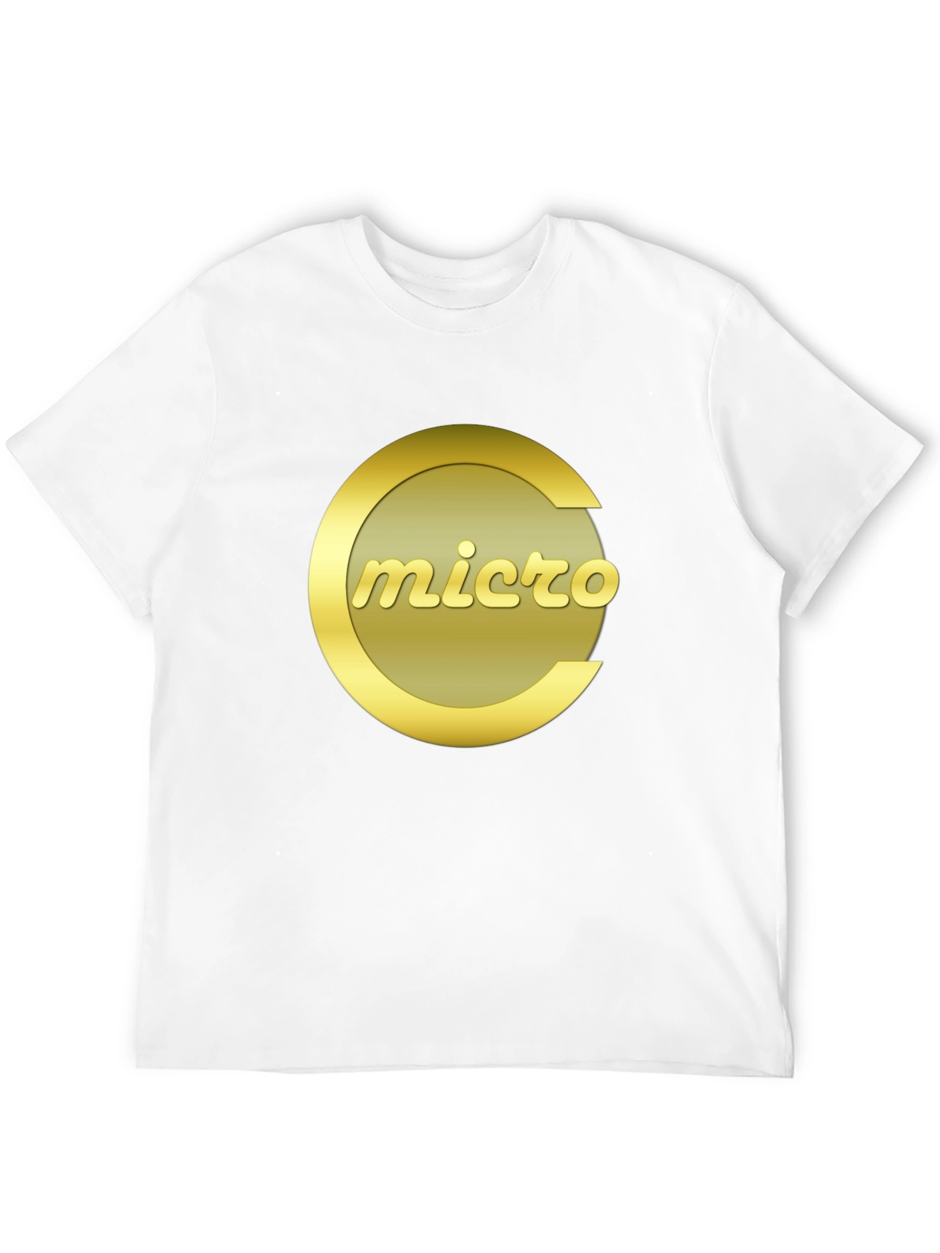 Micro T-Shirt - Black Crew Neck Graphic Tee