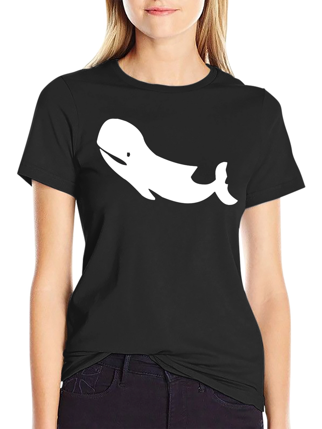 Whale Graphic T-Shirt - Stylish Crew Neck Tee