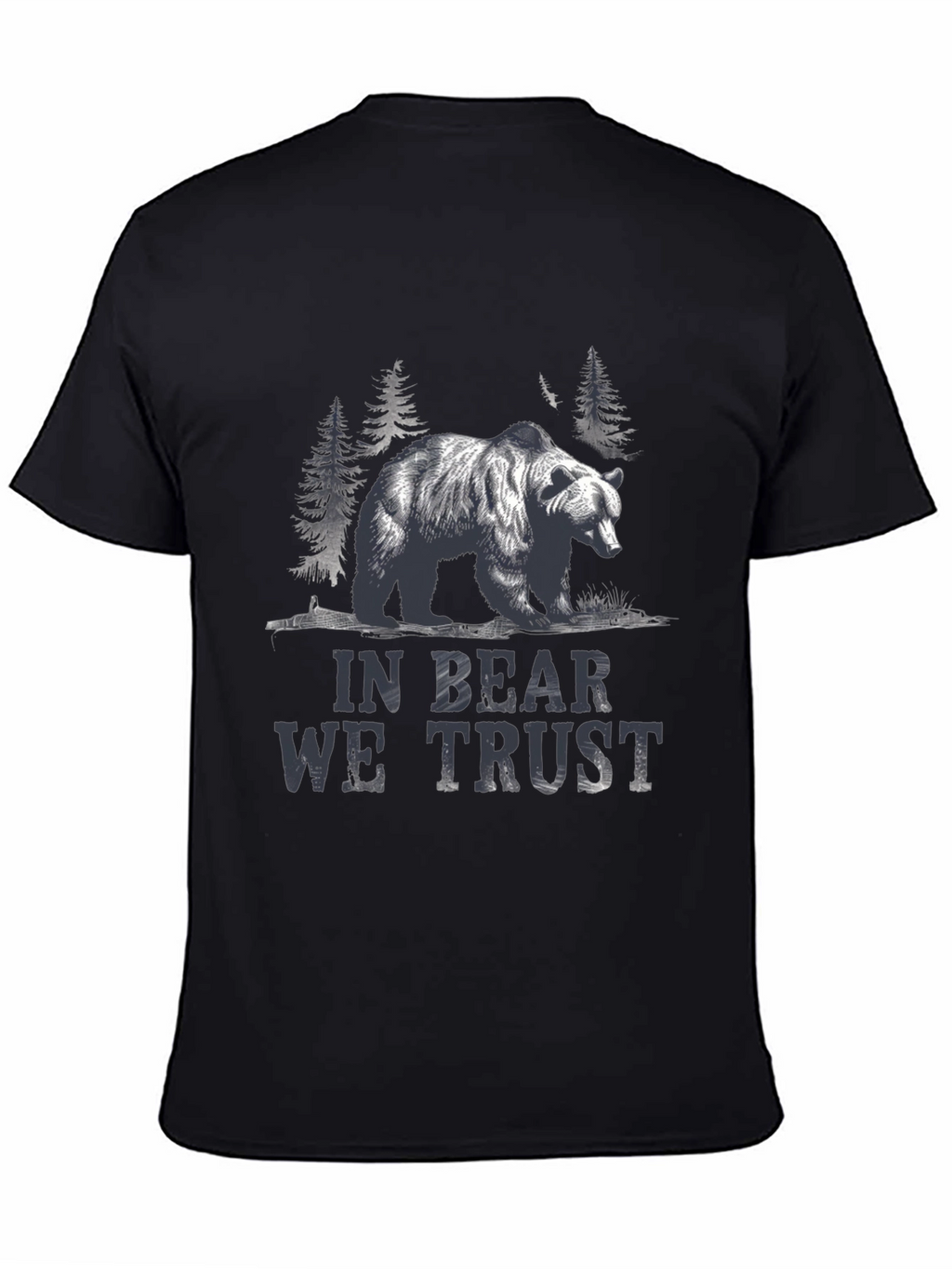 In Bear We Trust Graphic Tee - Black