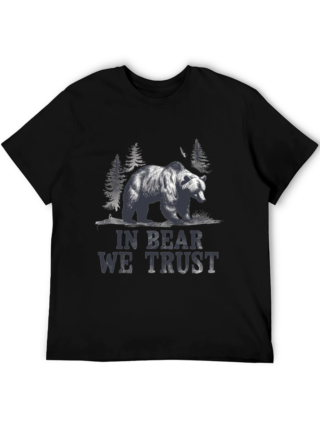 In Bear We Trust Graphic Tee - Black