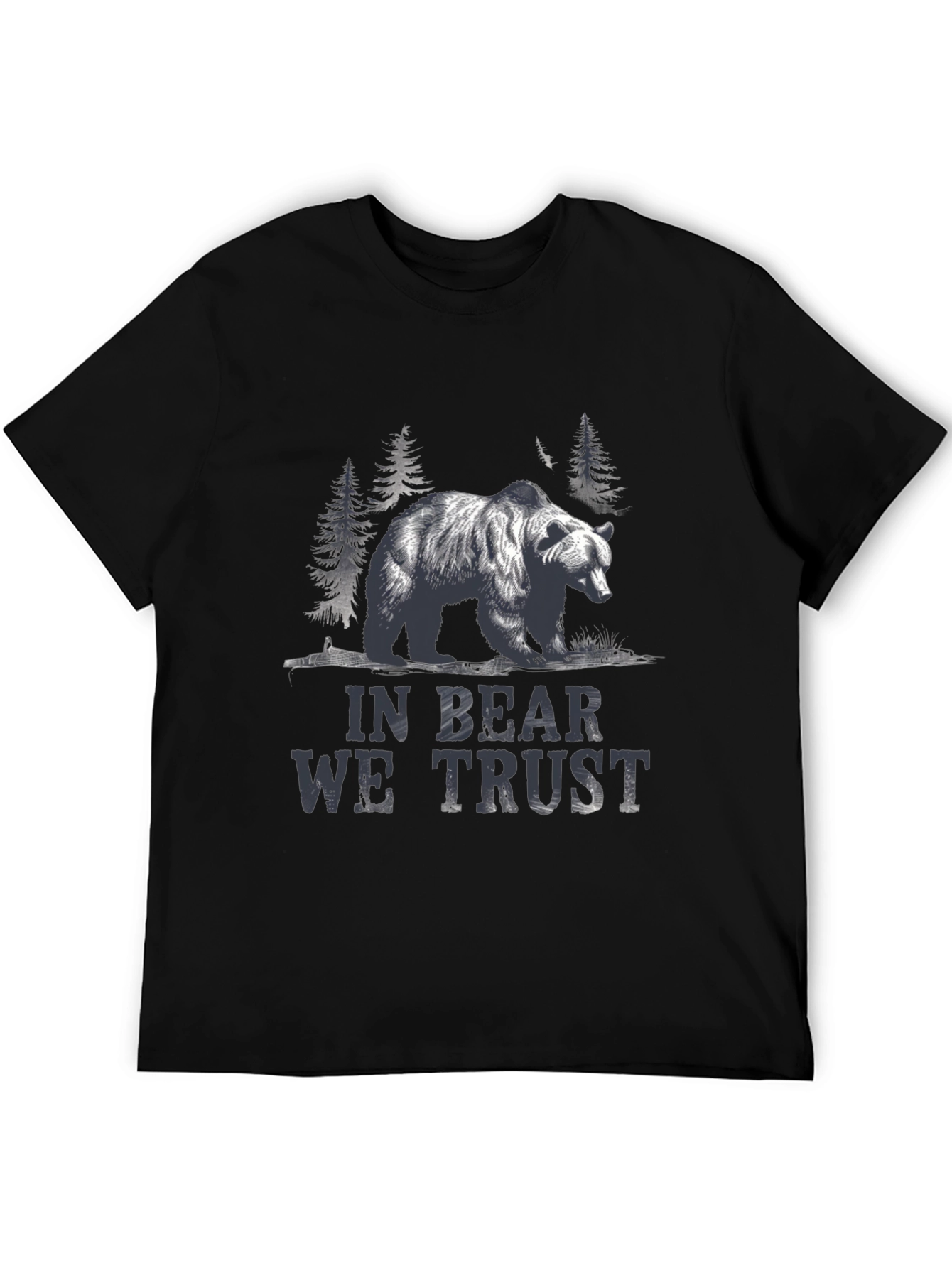 In Bear We Trust Graphic Tee - Black