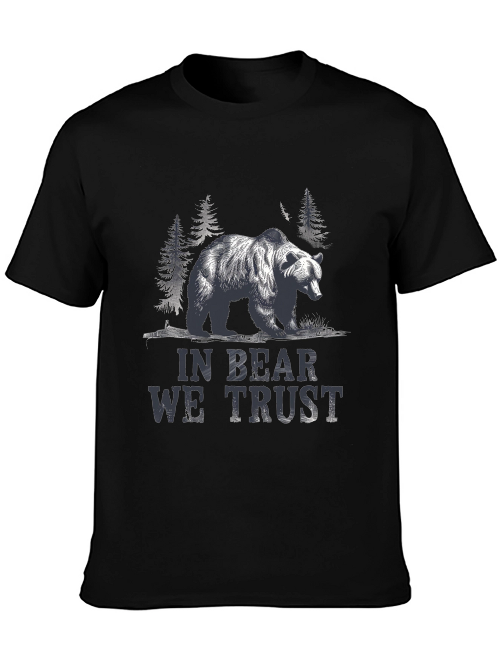 In Bear We Trust Graphic Tee - Black