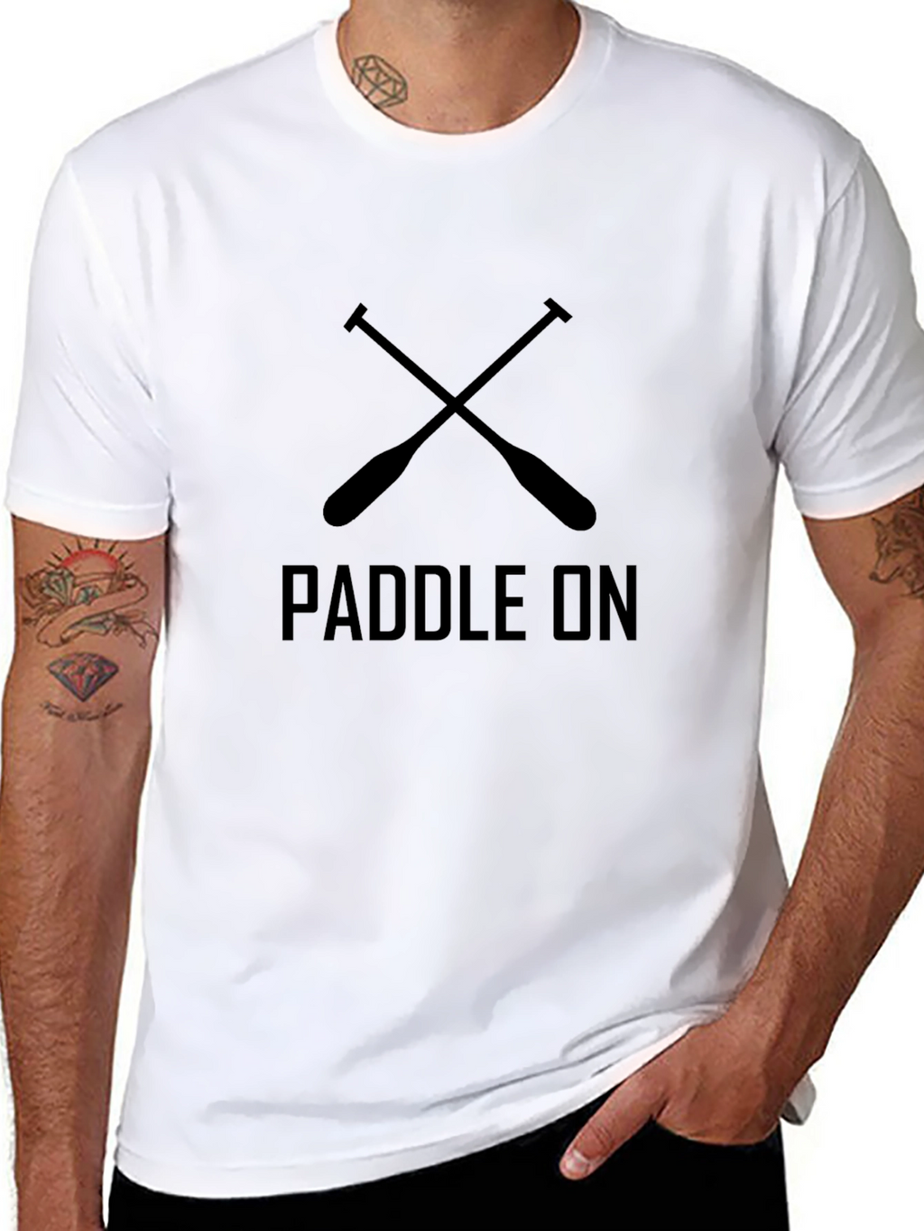 Paddle On Graphic Tee - Black