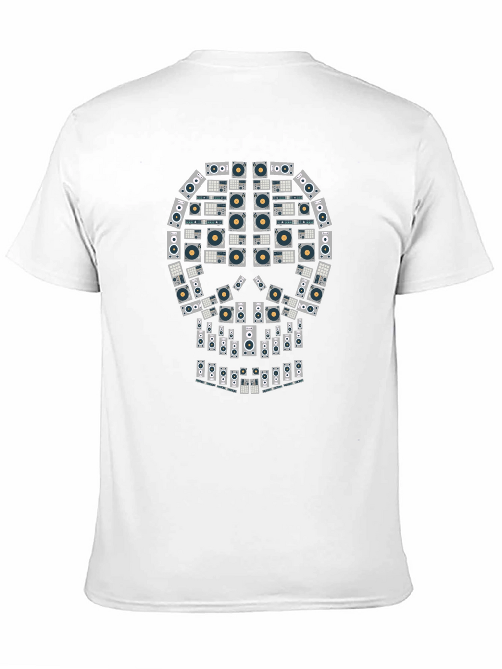 Skull Turntable Graphic Tee - DJ Music Lover T-Shirt