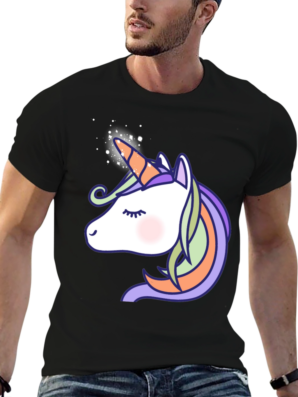 Unicorn Graphic Print T-Shirt