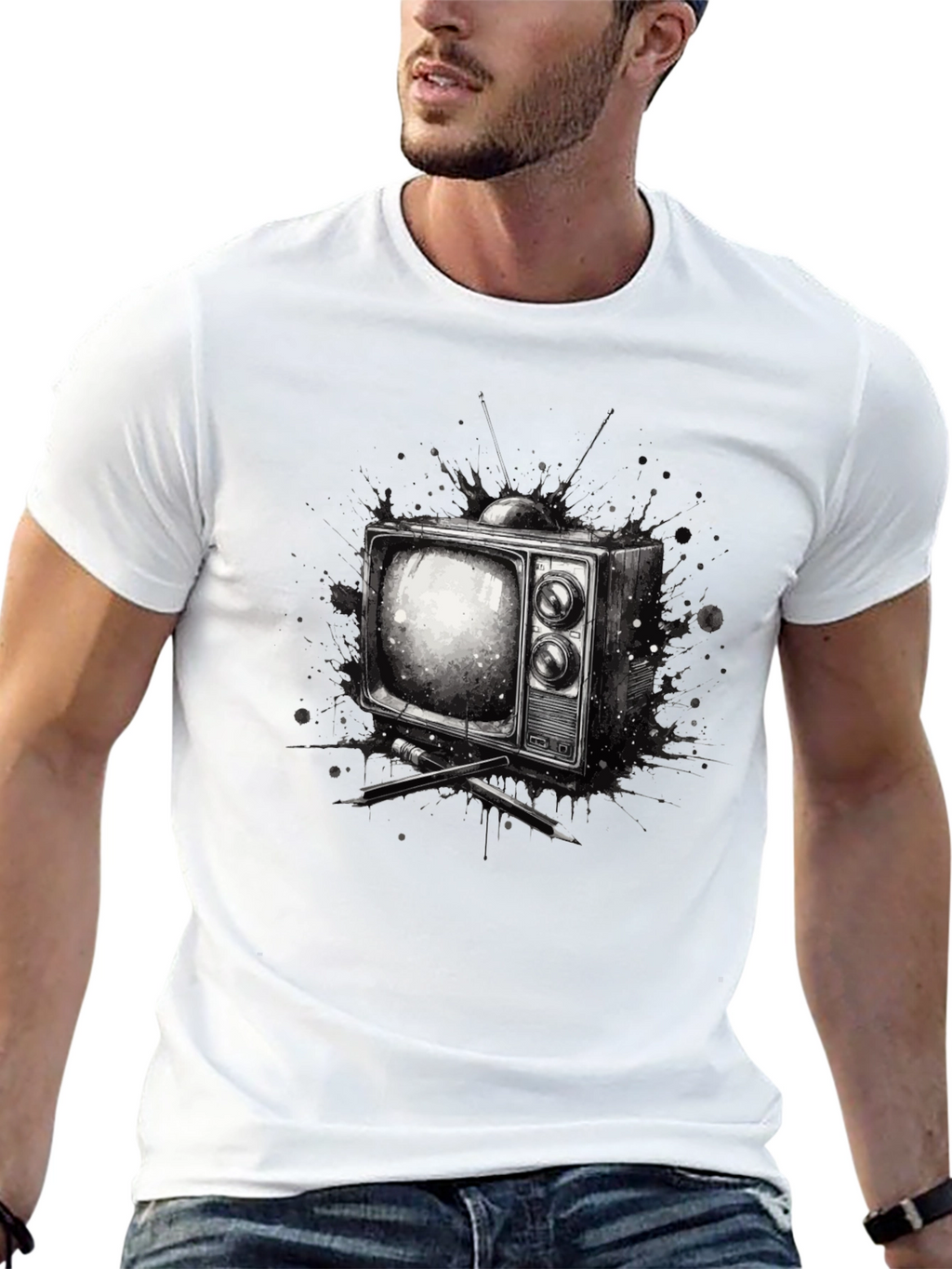 Retro TV Graphic Tee - Classic Television T-Shirt