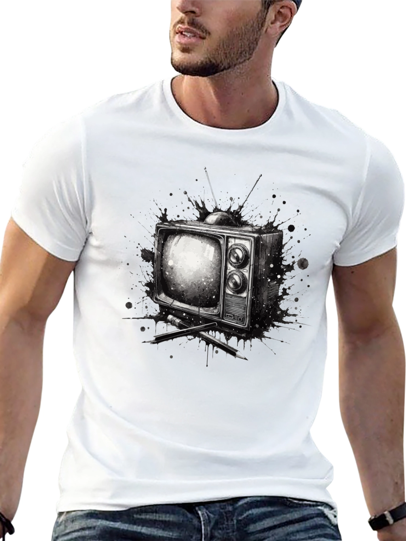 Retro TV Graphic Tee - Classic Television T-Shirt