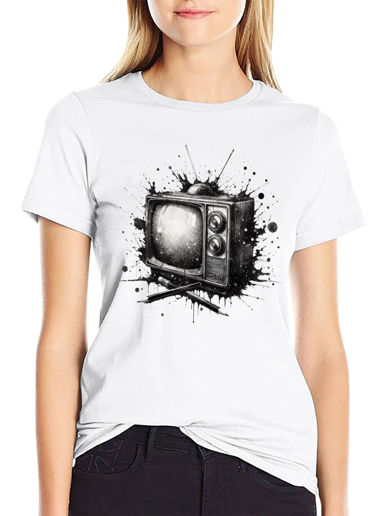 Retro TV Graphic Tee - Classic Television T-Shirt