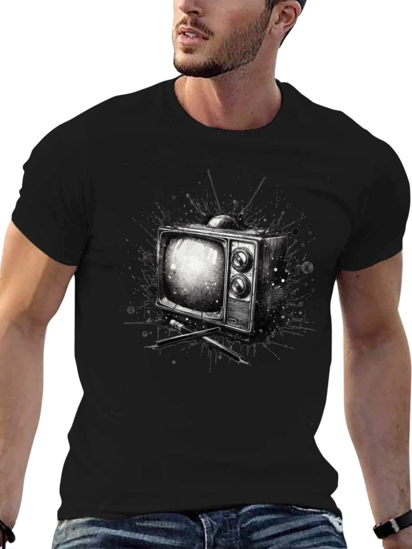 Retro TV Graphic Tee - Classic Television T-Shirt