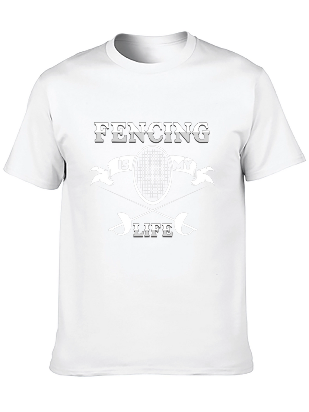 Fencing Is My Life Black Graphic Tee
