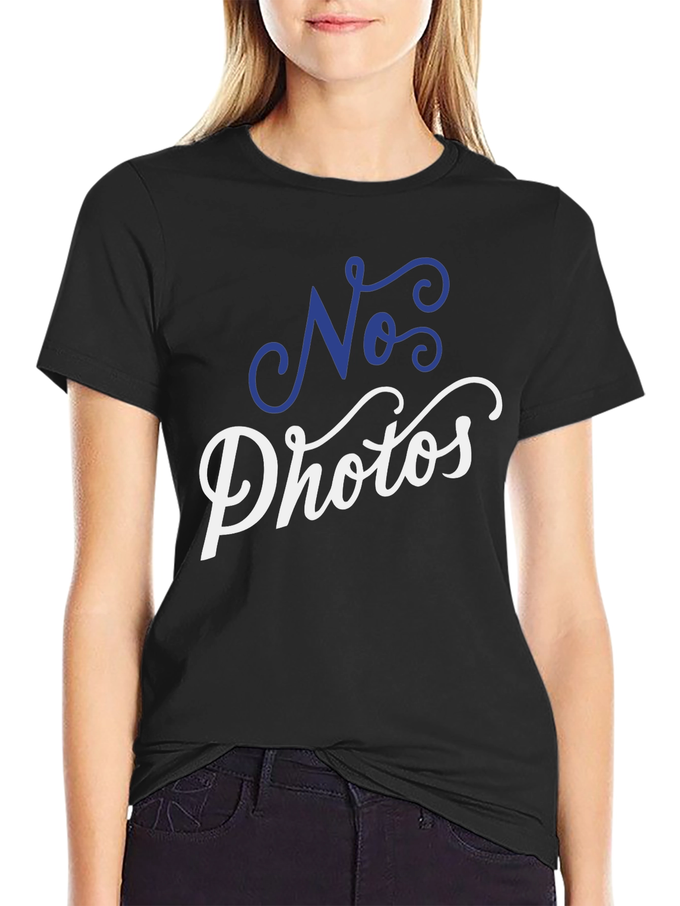 No Photos Graphic Tee - Stylish & Bold Statement Shirt