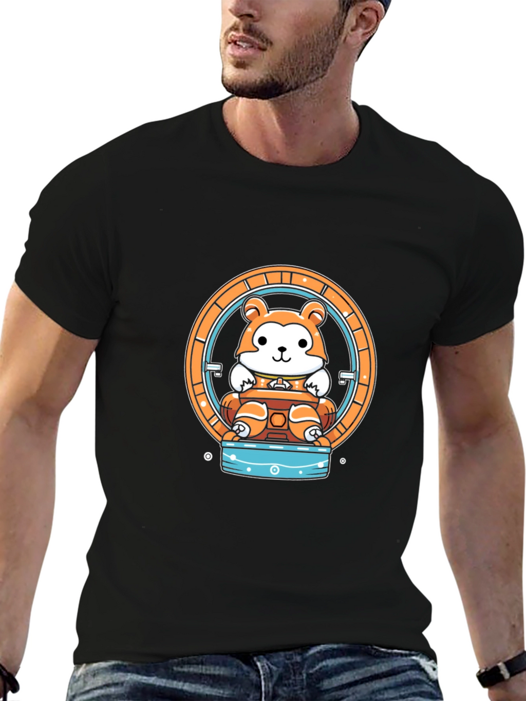 Hamster Wheel Graphic Tee - Unique Design