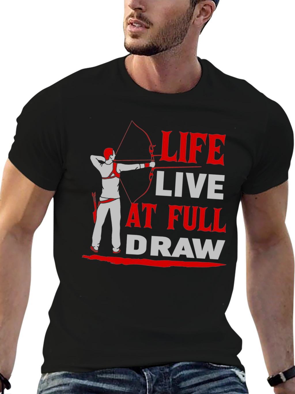 Archery T-Shirt: Life At Full Draw Design