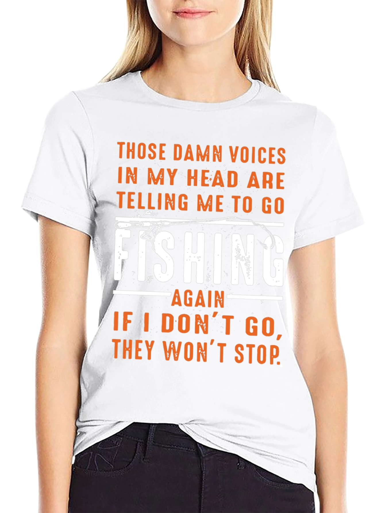Fishing T-Shirt: Those Damn Voices