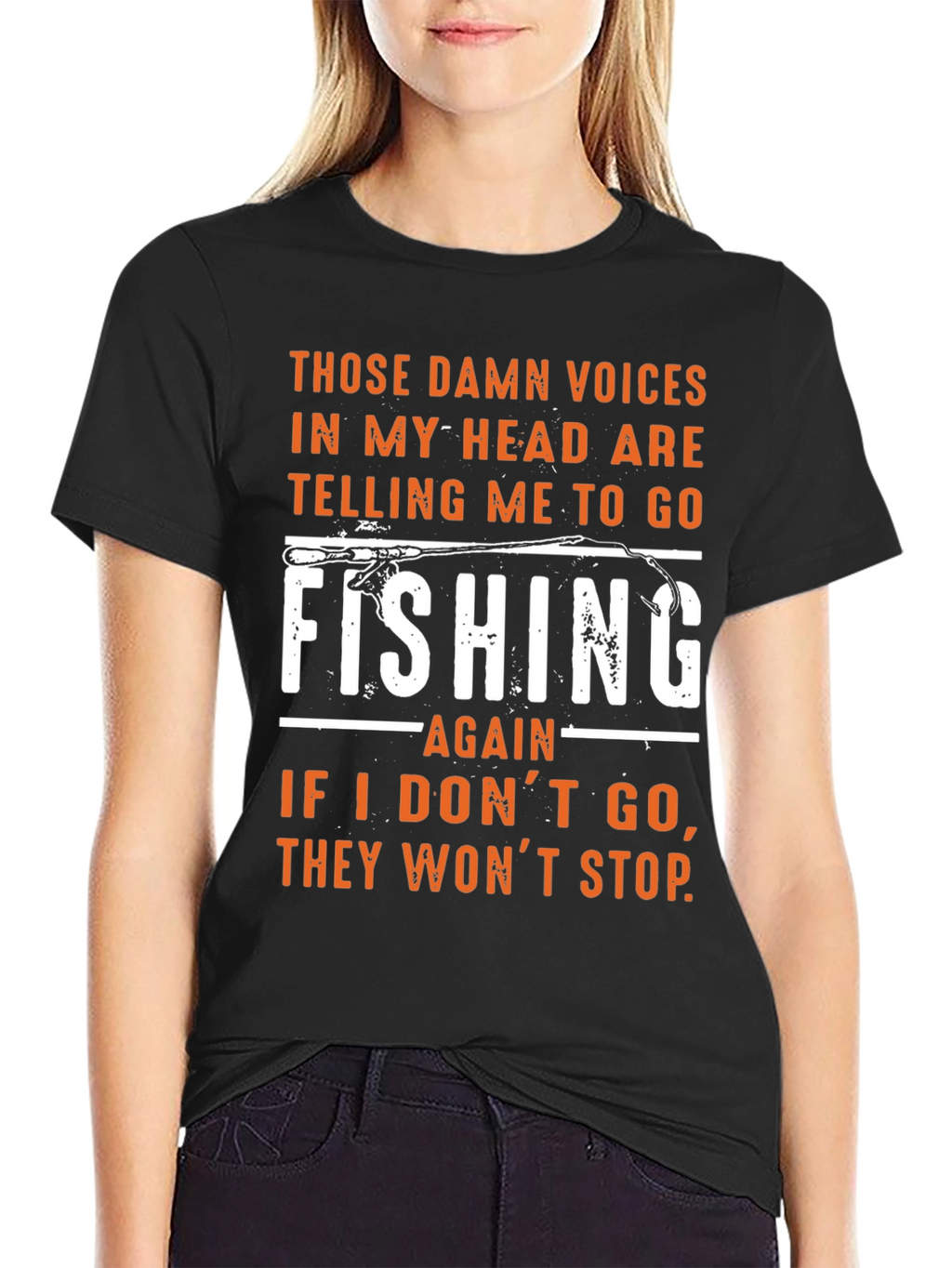 Fishing T-Shirt: Those Damn Voices