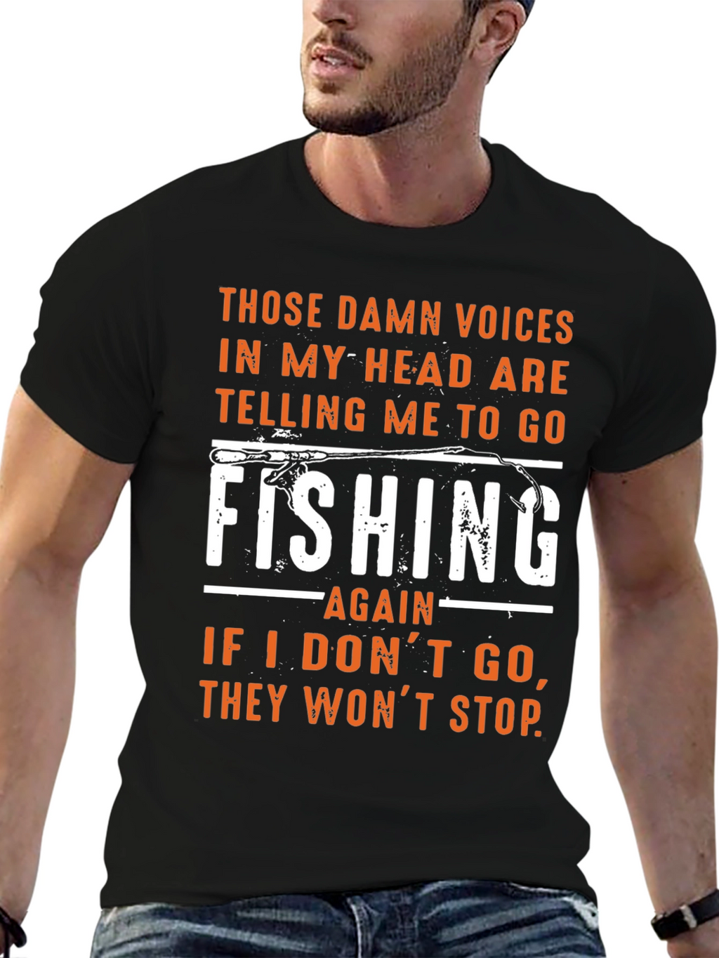 Fishing T-Shirt: Those Damn Voices