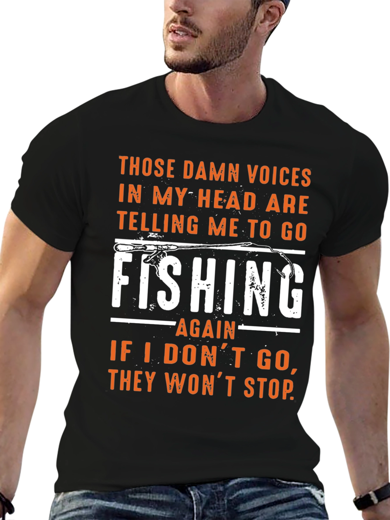 Fishing T-Shirt: Those Damn Voices