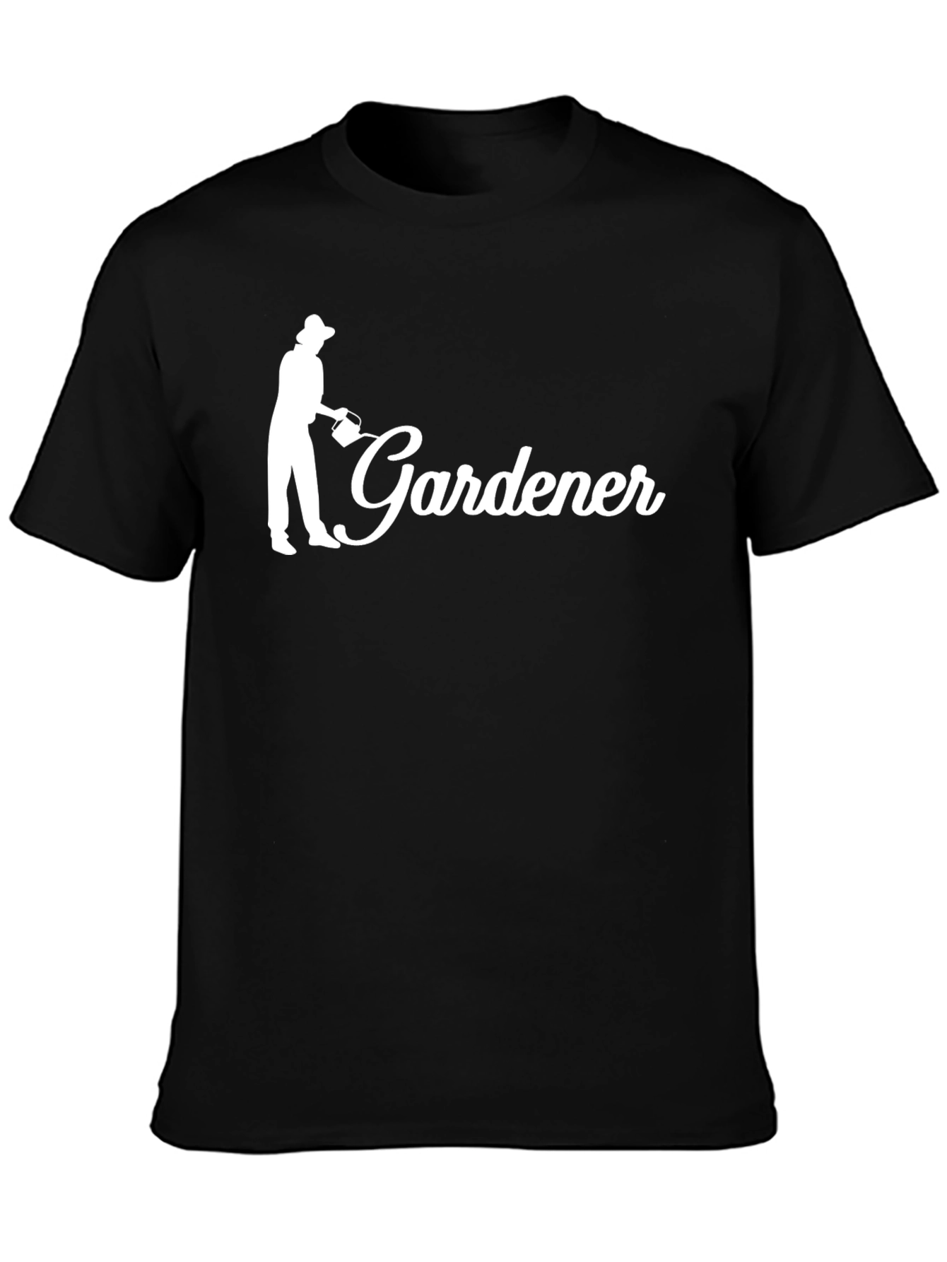 Gardener Graphic Tee - Black Cotton T-Shirt