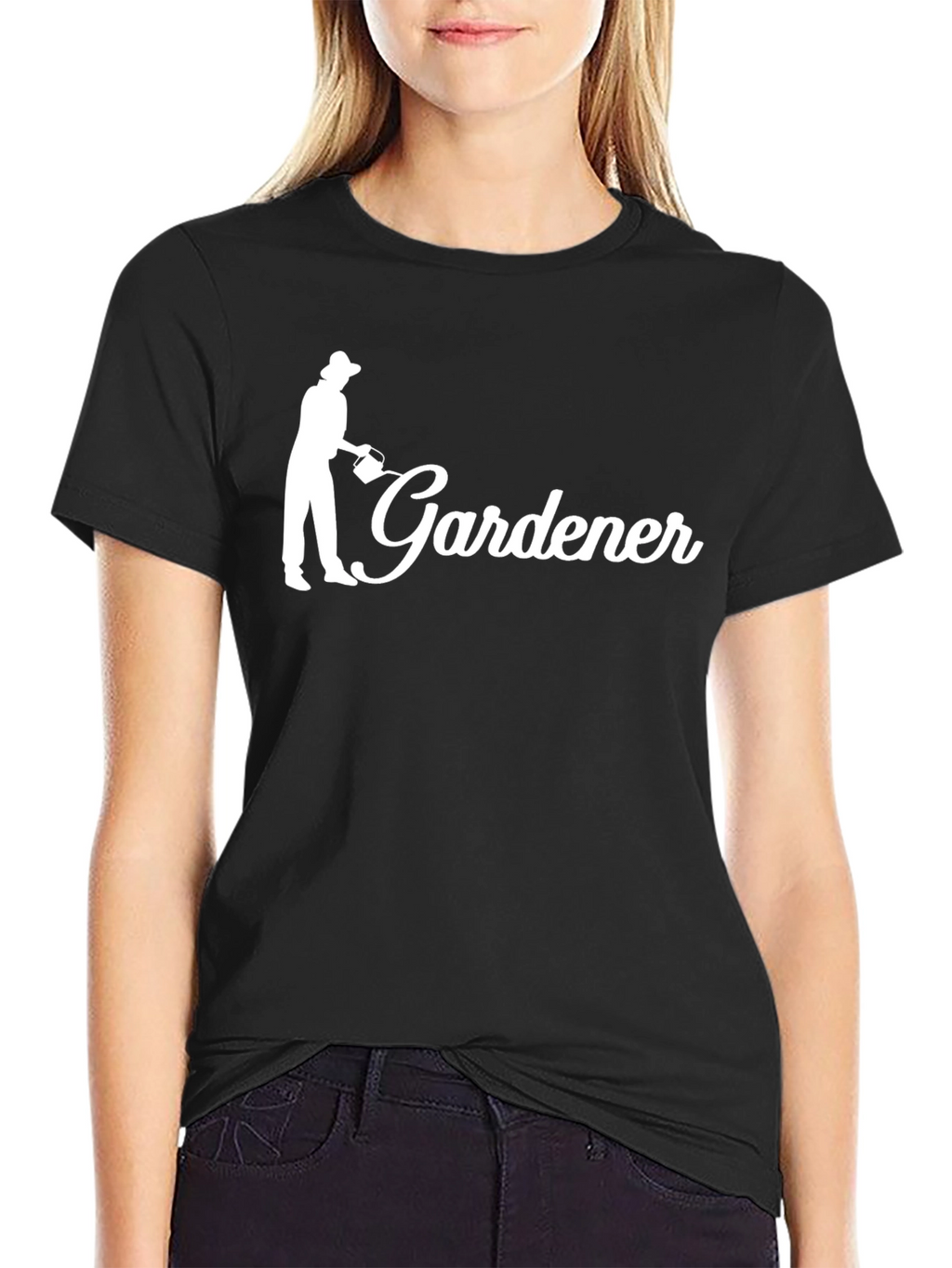 Gardener Graphic Tee - Black Cotton T-Shirt