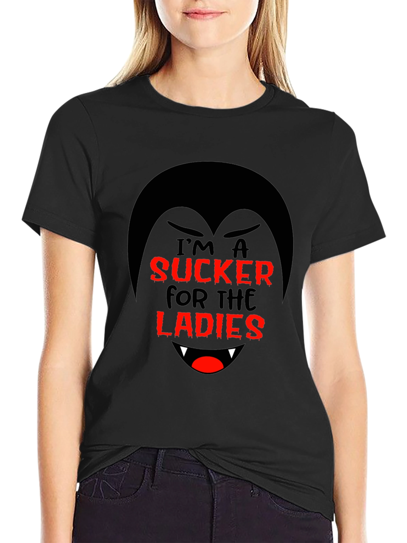 Im a Sucker for the Ladies Vampire Graphic T-Shirt