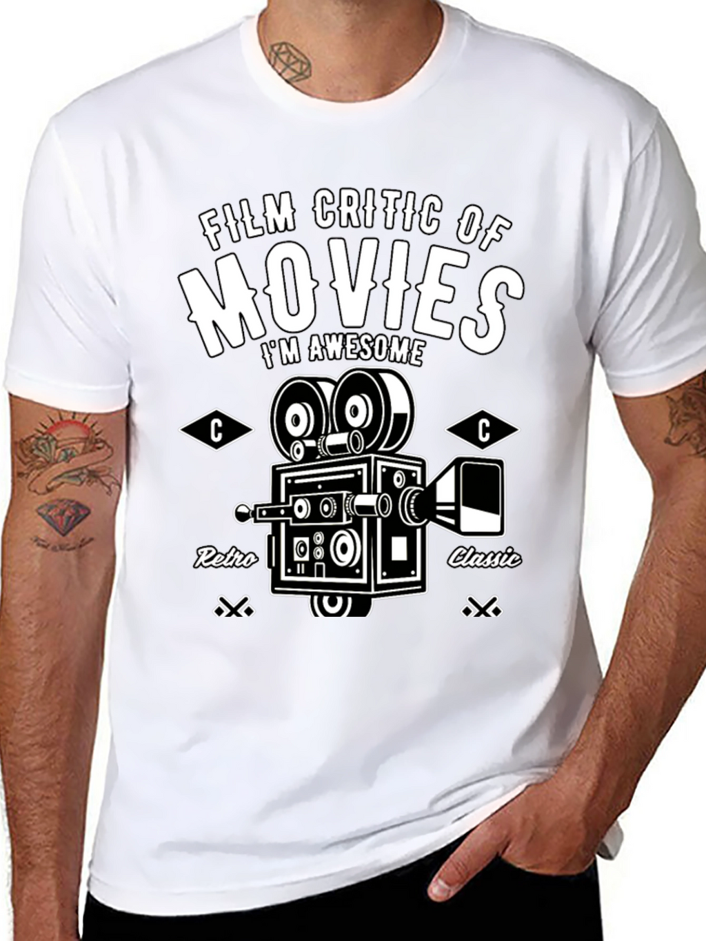 Film Critic Movie T-Shirt - Retro Classic Design