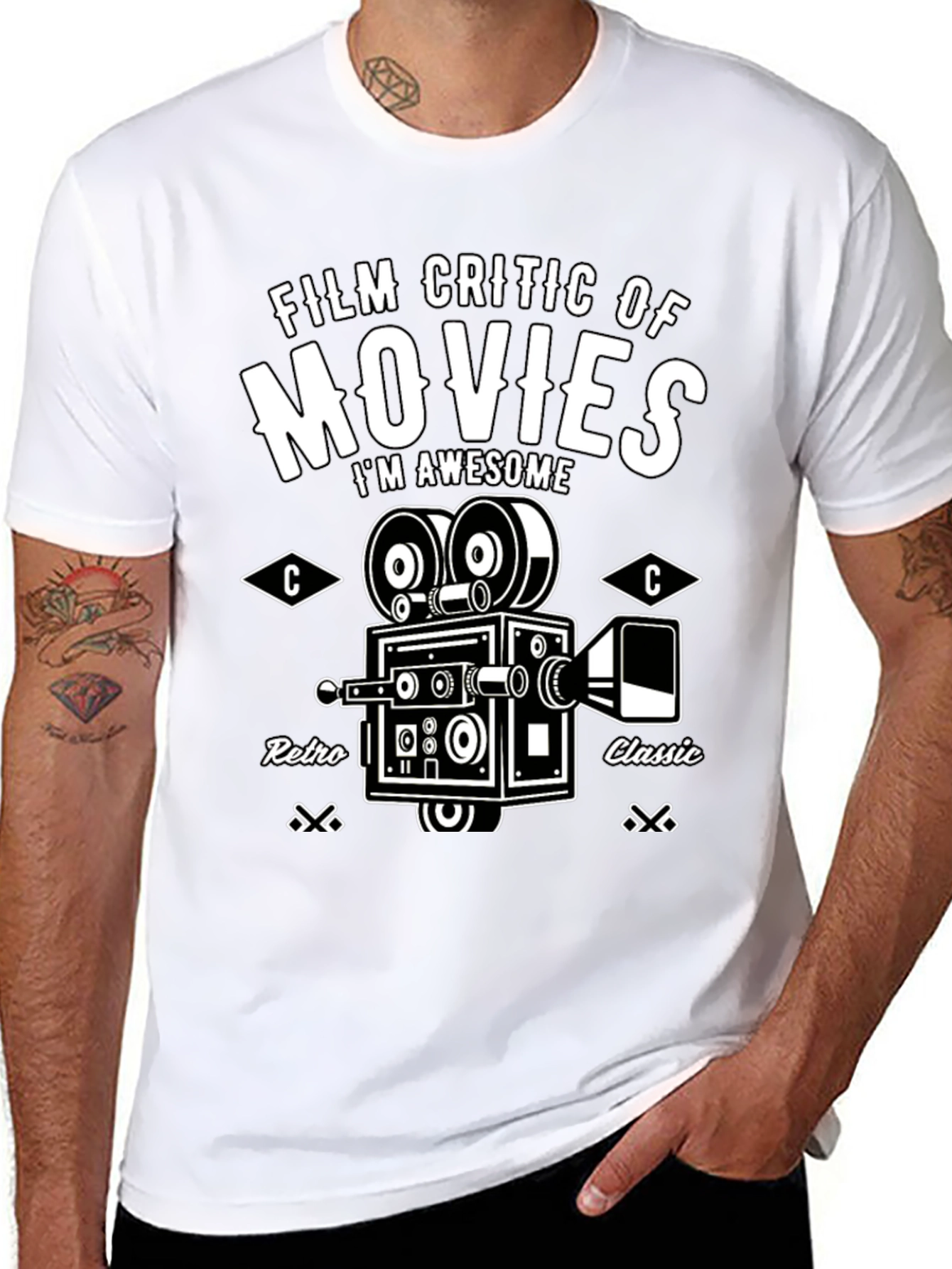Film Critic Movie T-Shirt - Retro Classic Design
