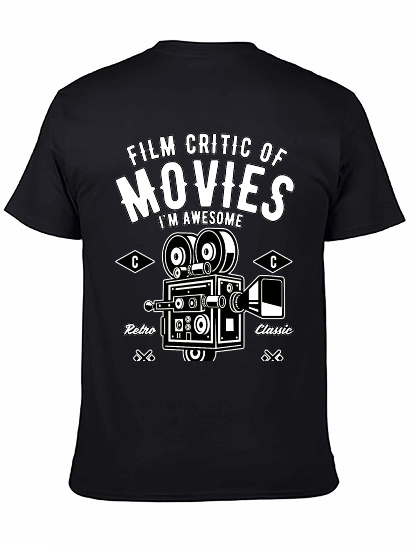 Film Critic Movie T-Shirt - Retro Classic Design