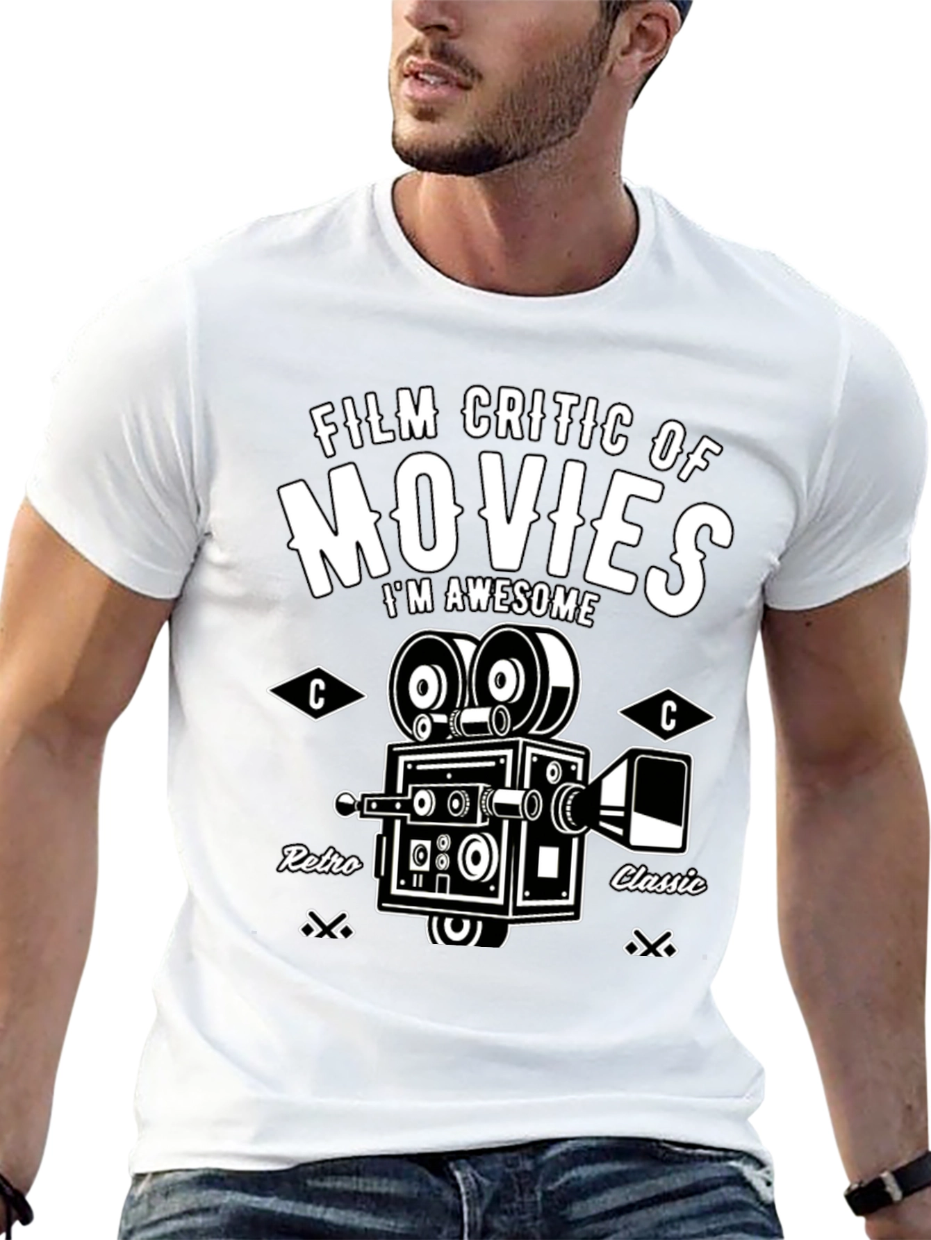 Film Critic Movie T-Shirt - Retro Classic Design