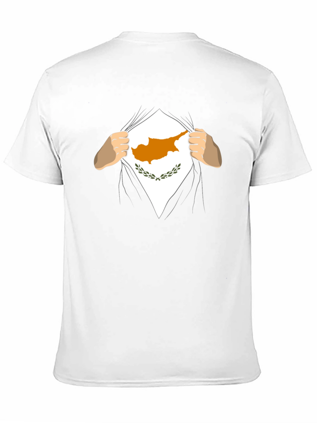 Cyprus Flag Superhero T-Shirt - Black