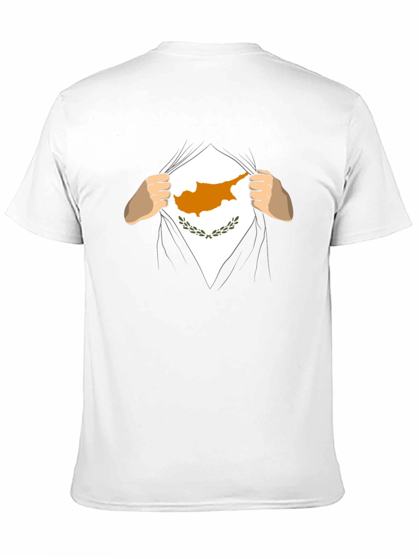 Cyprus Flag Superhero T-Shirt - Black