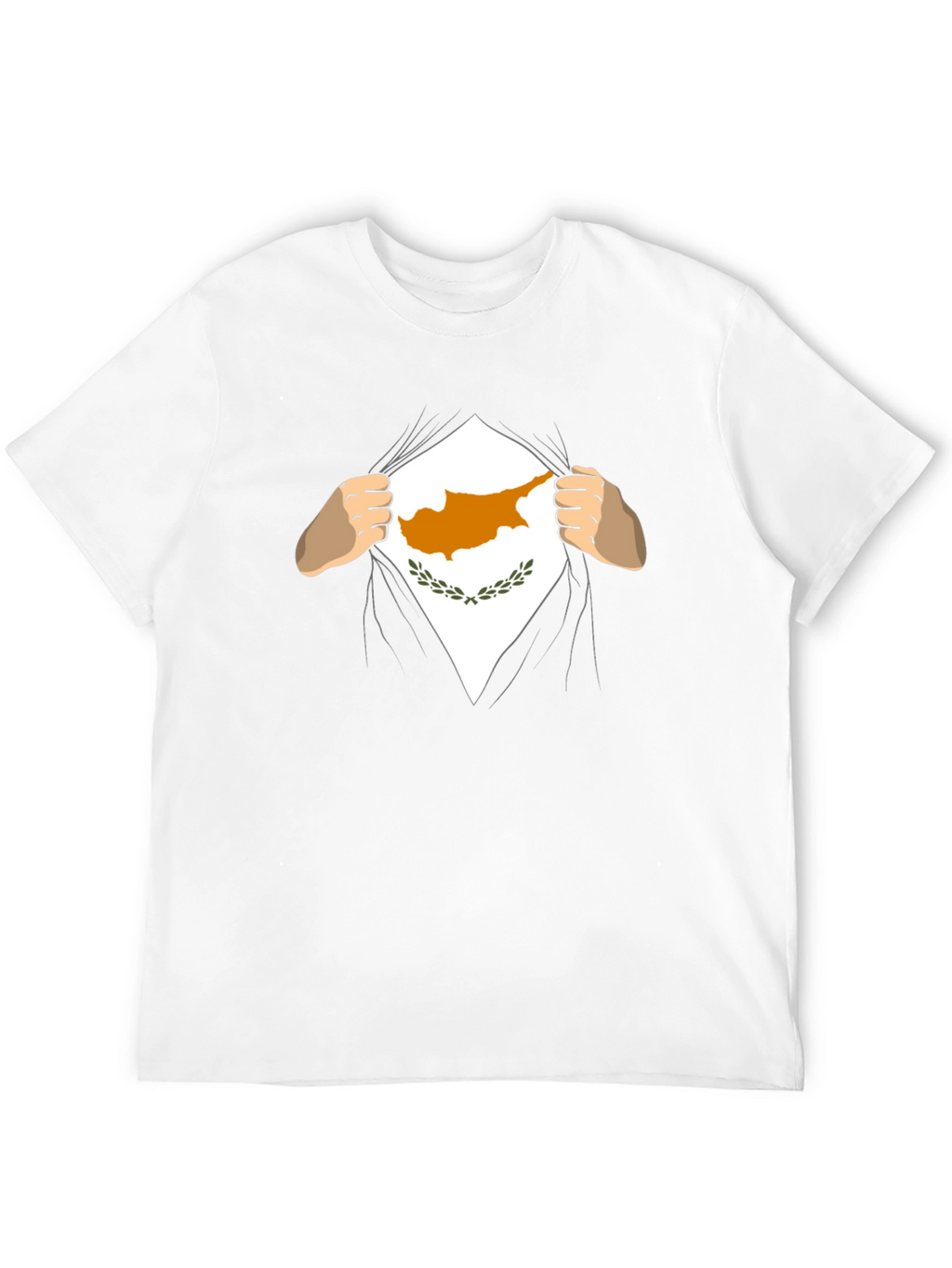 Cyprus Flag Superhero T-Shirt - Black