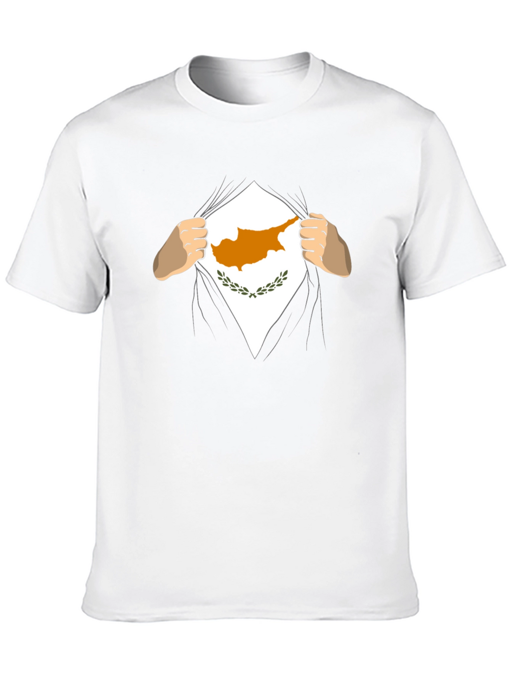 Cyprus Flag Superhero T-Shirt - Black