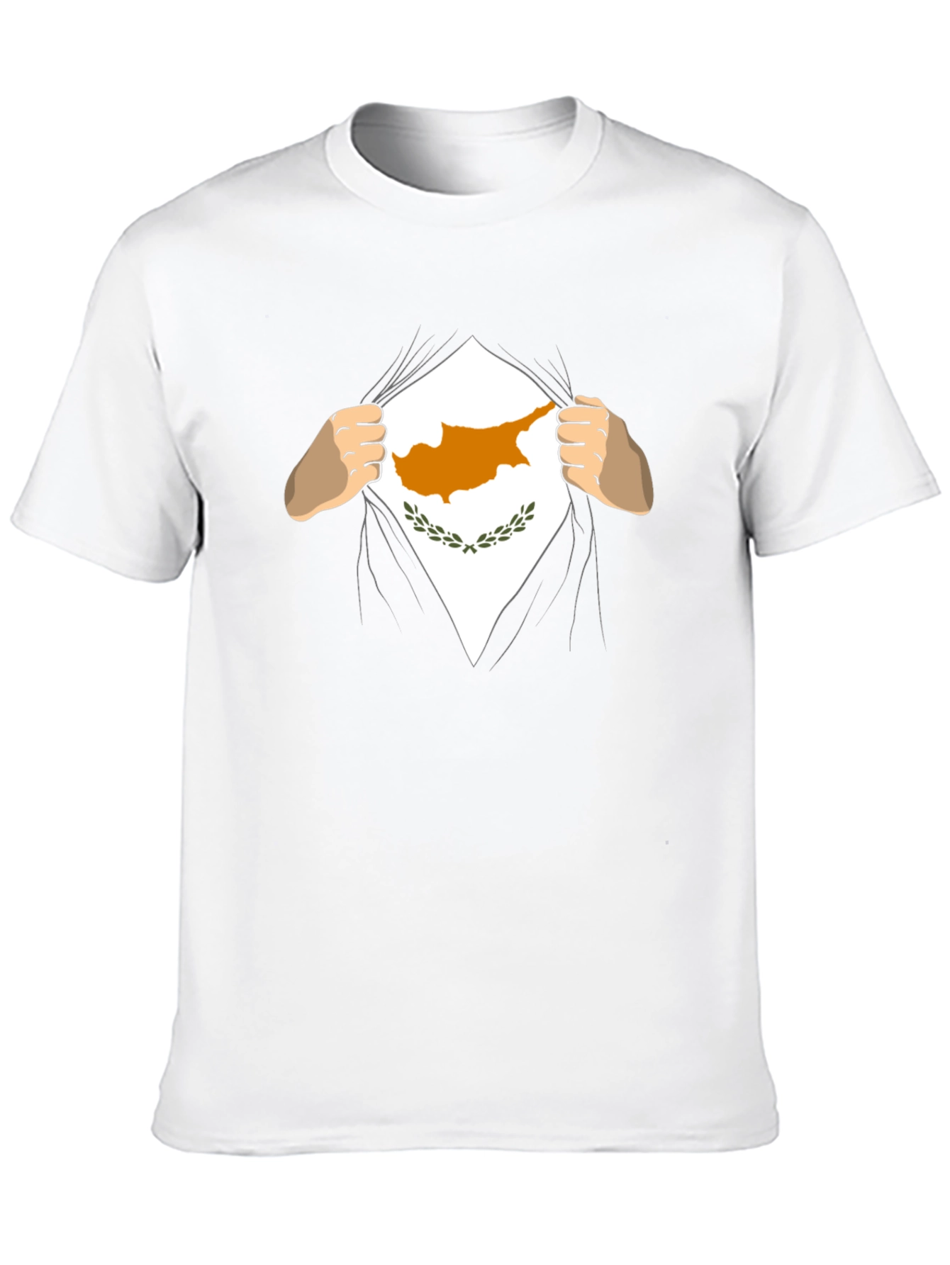 Cyprus Flag Superhero T-Shirt - Black