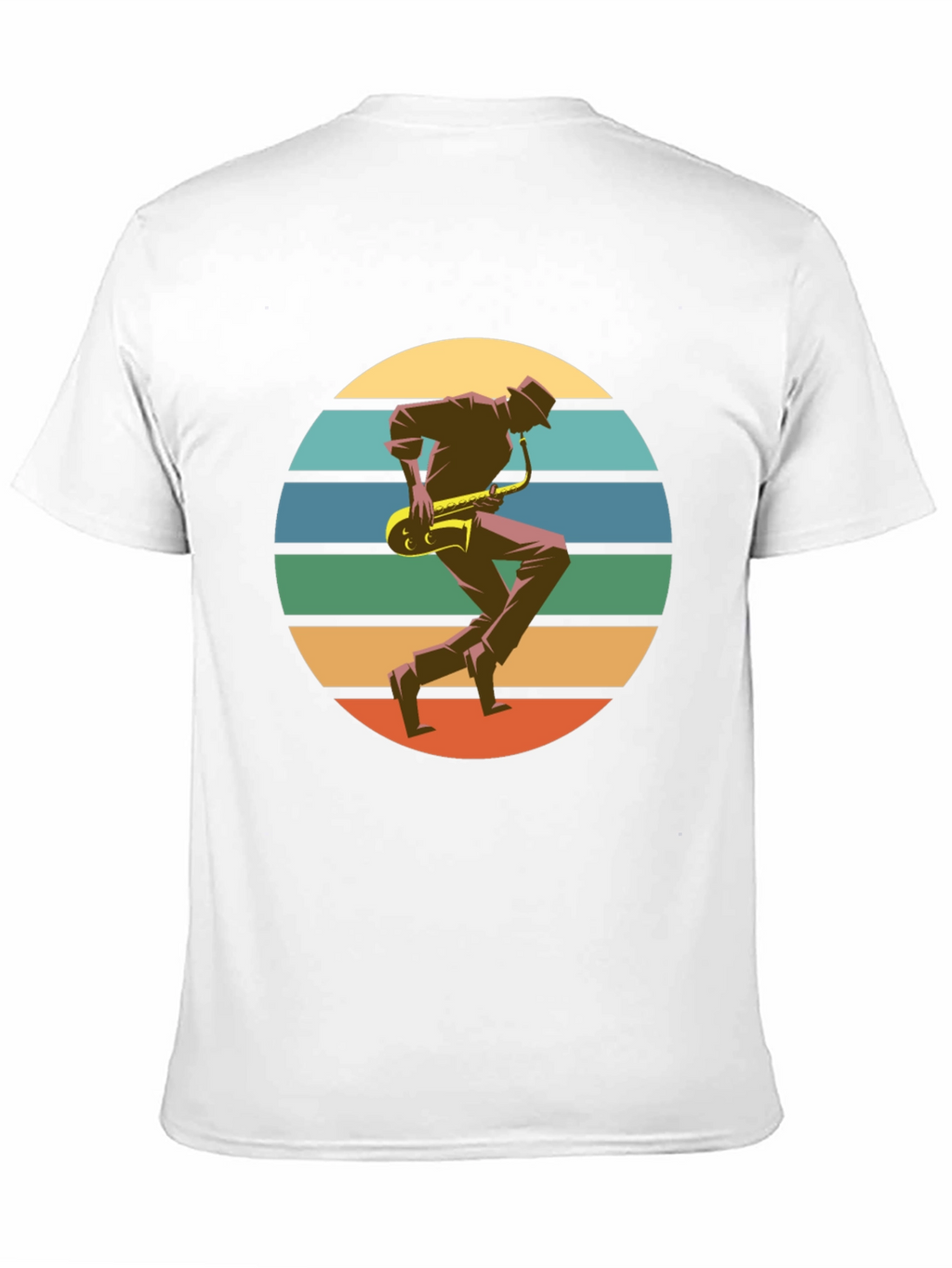 Retro Saxophone Player Graphic T-Shirt