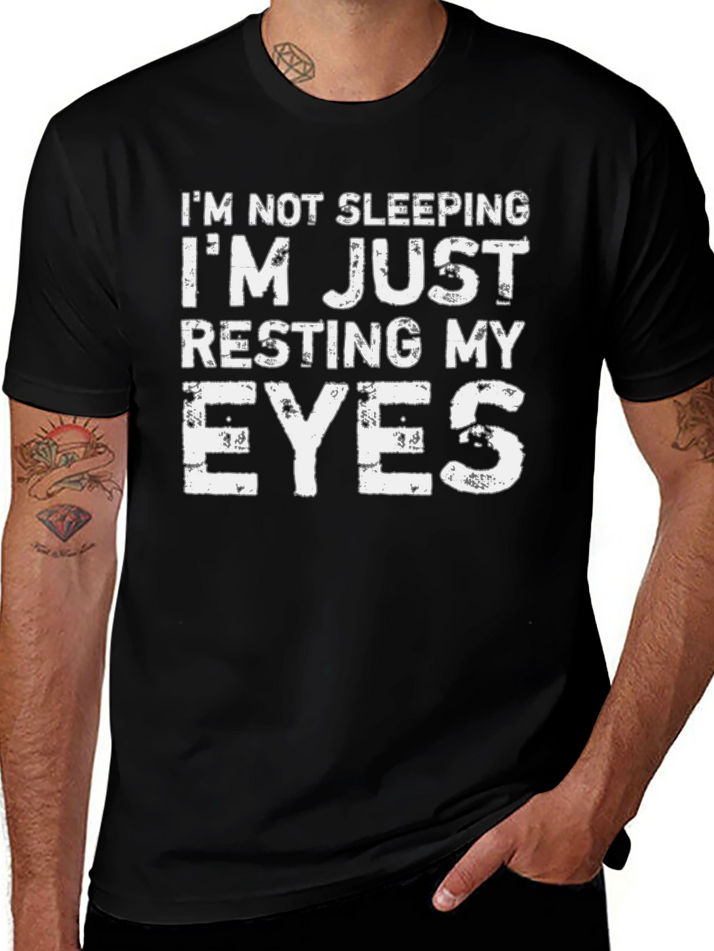 Resting My Eyes Funny Graphic Tee