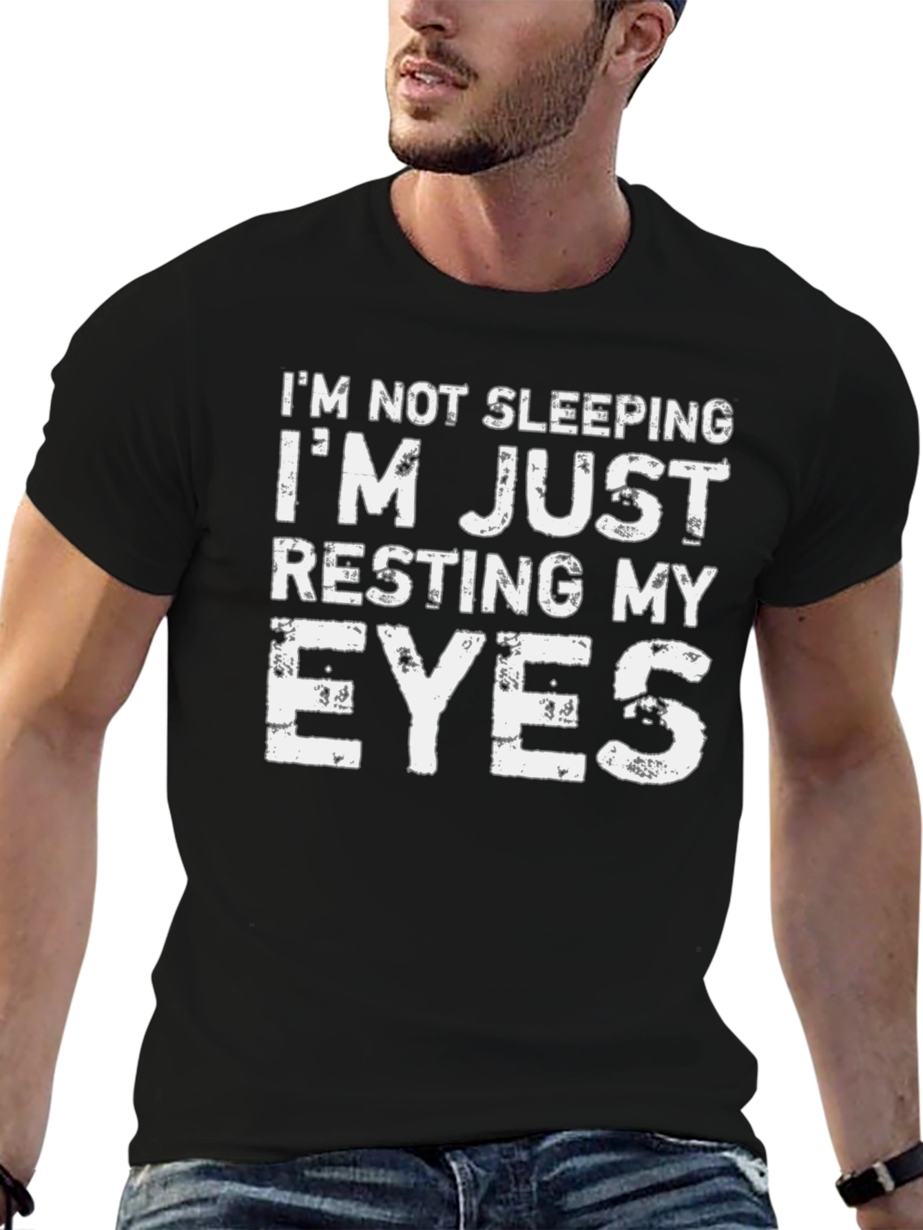 Resting My Eyes Funny Graphic Tee