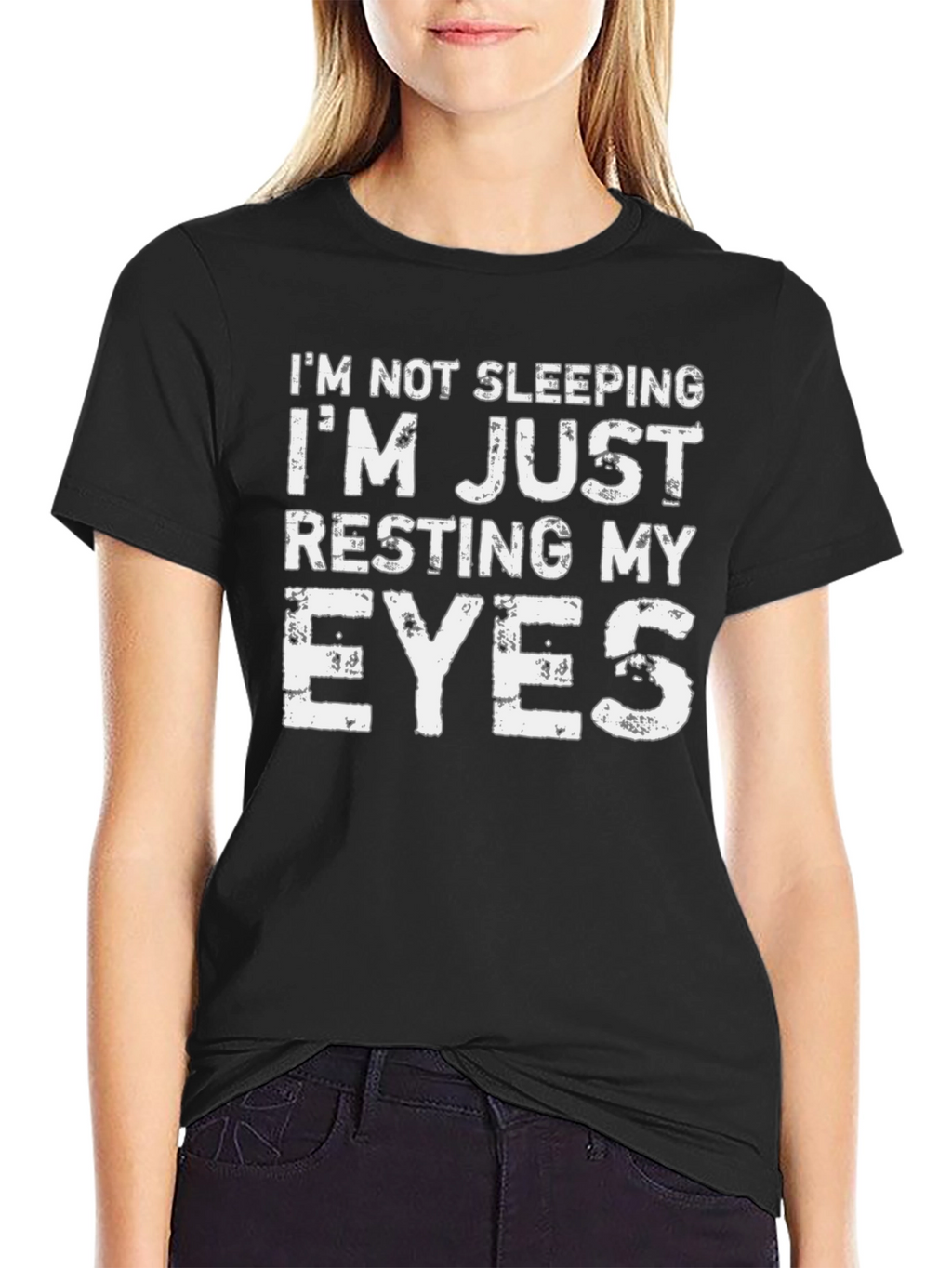 Resting My Eyes Funny Graphic Tee