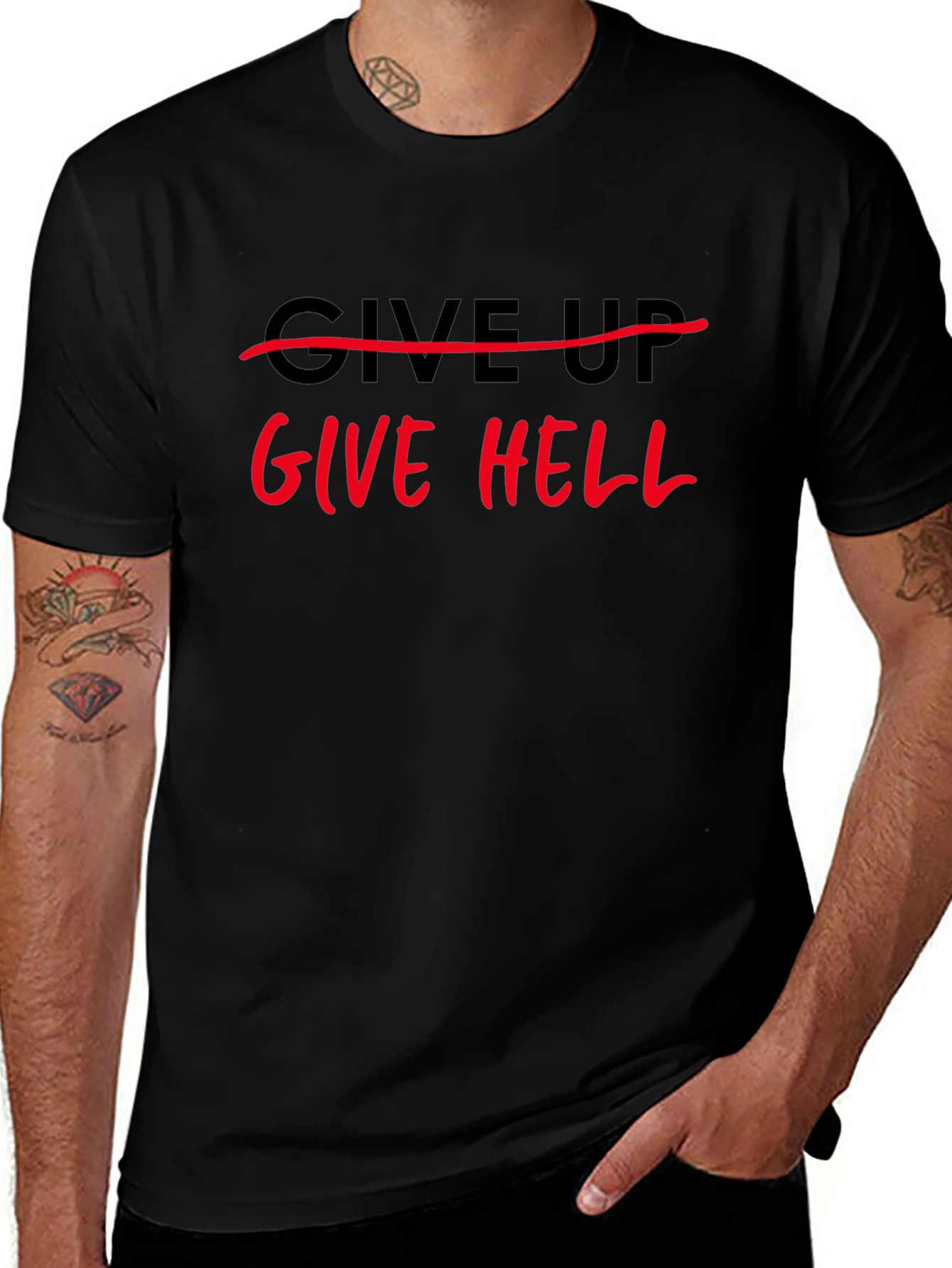 Give Hell Black T-Shirt