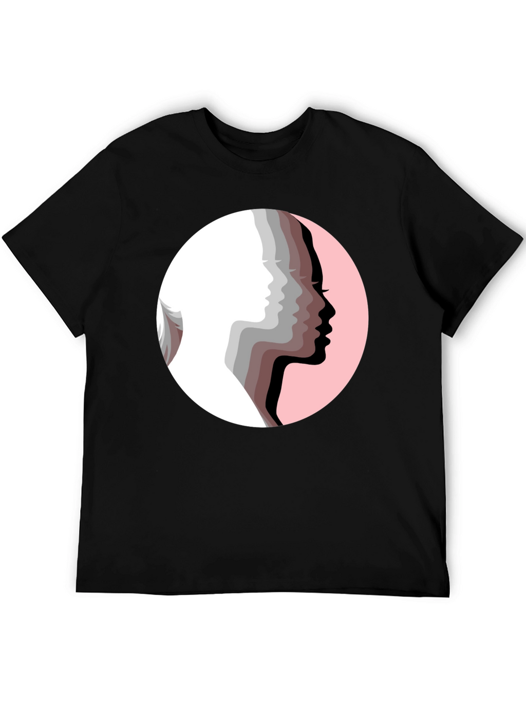 Silhouetted Faces Graphic Tee
